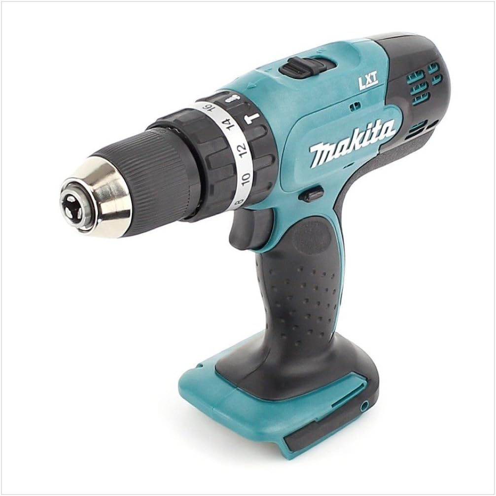 Makita DHP453 Solo Cordless Hammer Drill 18 V, Black, Blue image number 1