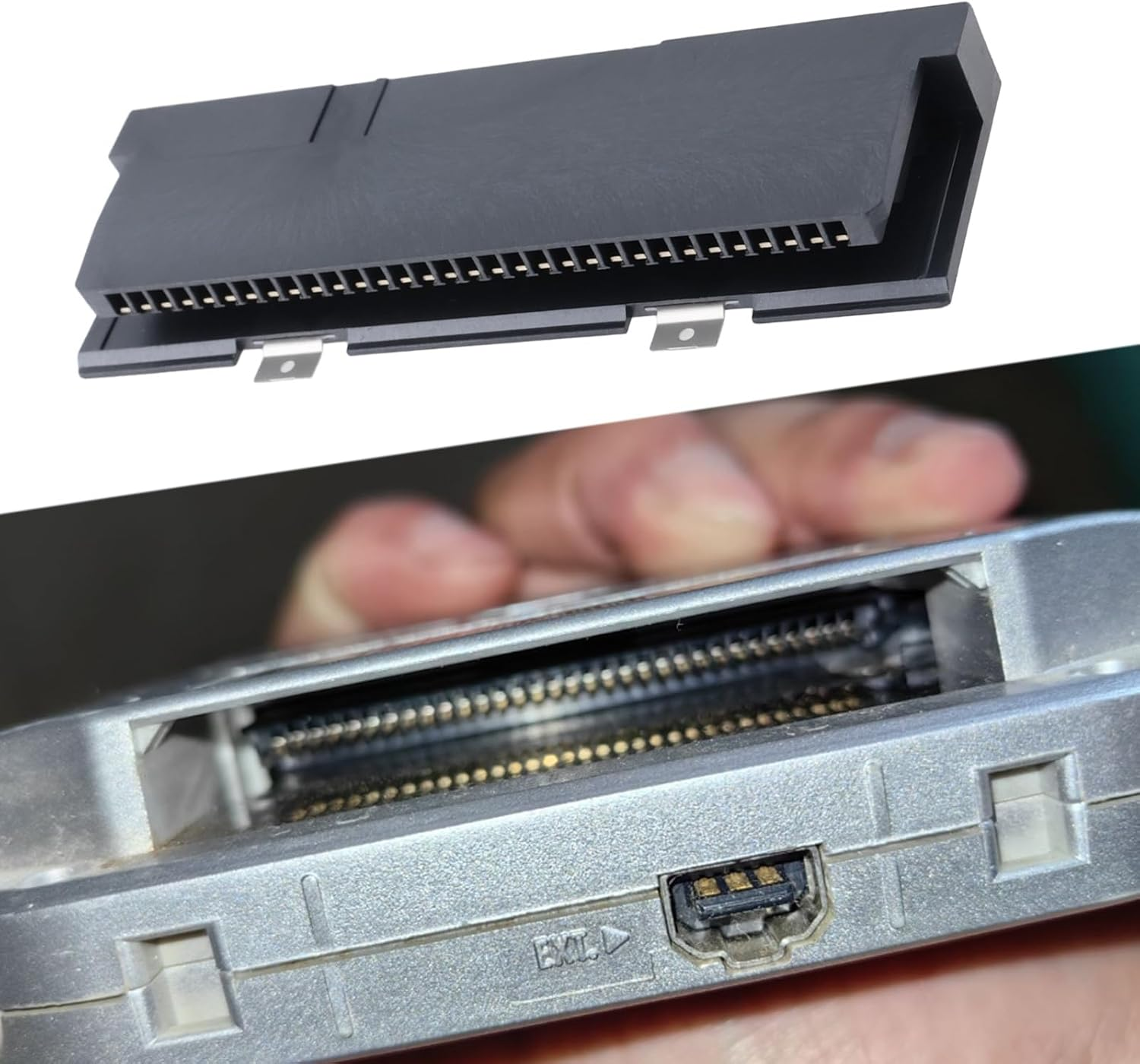 Emsea 2Pcs 32Pin Game Cartridge Slot Compatible with GBA SP Console image number 1