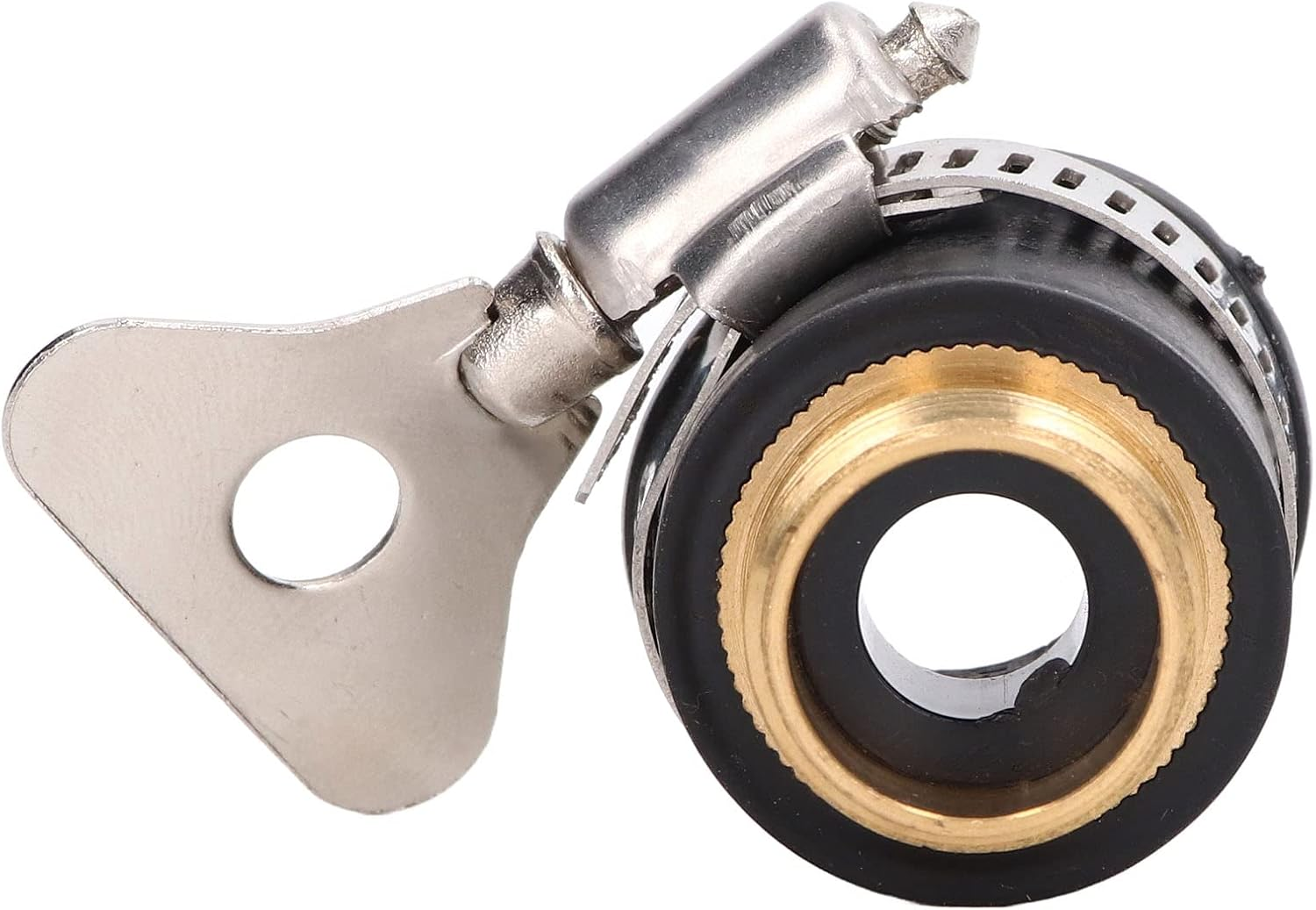 Changor Faucet Tap Connector Adapter, Brass 1/2 Inch Thread Universal Quick Joint Hose Pipe Adapter, for Garden Kitchen Water Faucet Connections image number 3