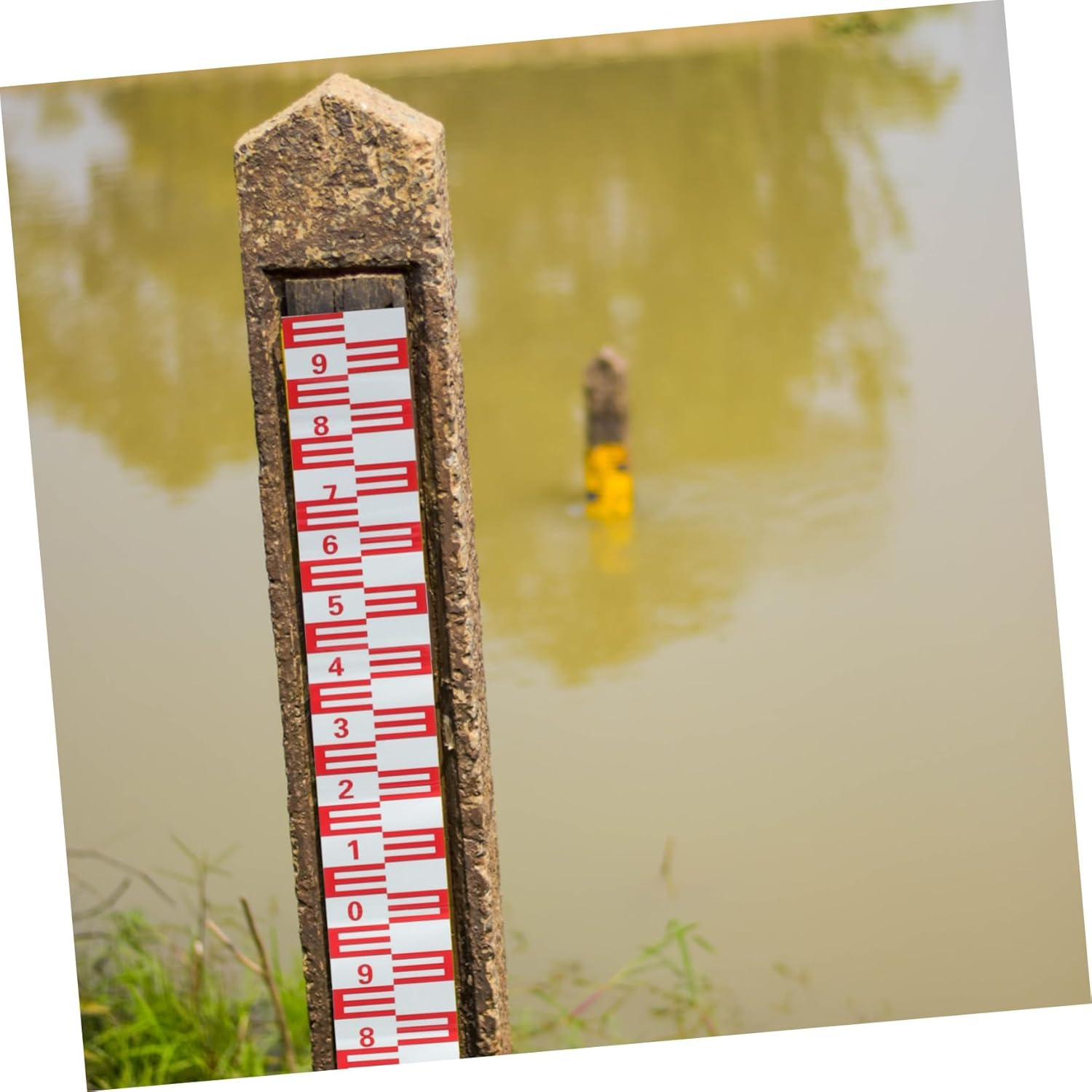 Mipcase Water Level Gauge for Pool Reflective Self-Adhesive Measuring Sticker Corrosion-Resistant Marking Tool for Accurate Water Depth Monitoring image number 1