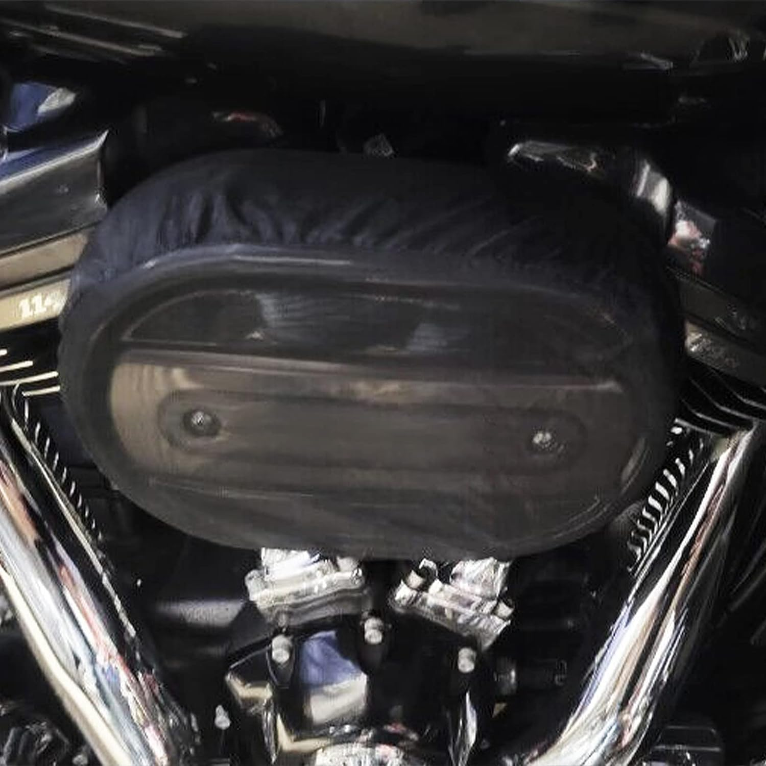 Motorcycle Air Filter Rain Sock Cover Dustproof Waterproof Air Filter Protective Cover Fit for Harley Touring FLHR FLHX Road King Street Glide Softail Sportster XL 1200 883 Dyna (Style: G) image number 4