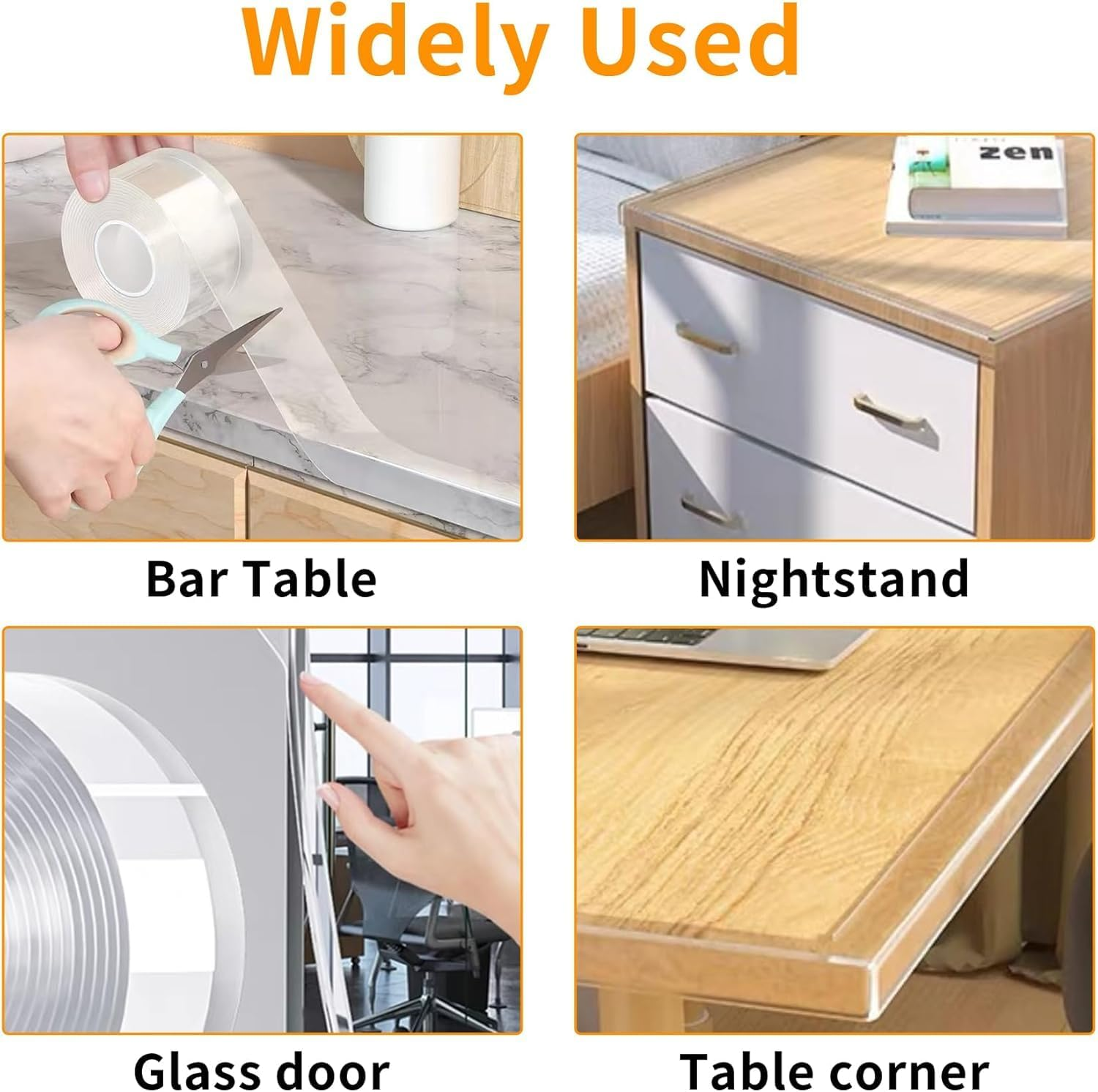 2Pack Baby Proofing Edge Protector, 5Cmx 3M Clear Corner & Edge Guards for Furniture, Baby Safety Bumper, Waterproof Table Protector - Haheihei image number 4