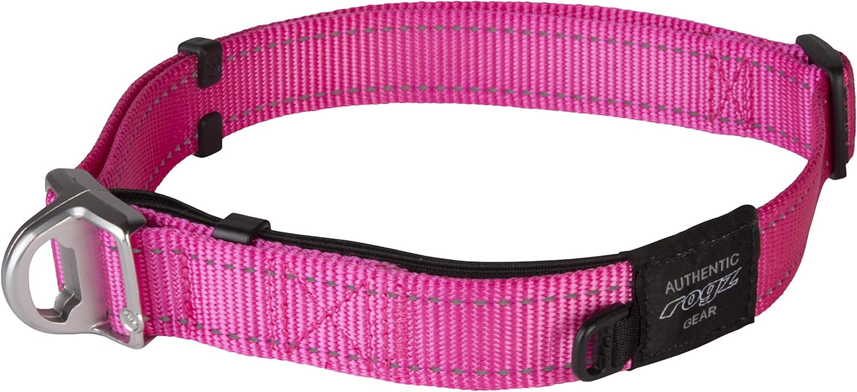 Rogz Quick Fit Stretch Escape Safety Dog Collar Pink Extra Large image number 2