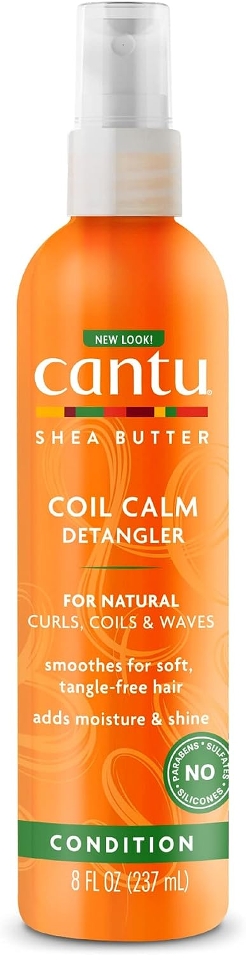Cantu Coil Calm Detangler with Shea Butter for Natural Hair, 8 Fl Oz (Packaging May Vary) image number 2