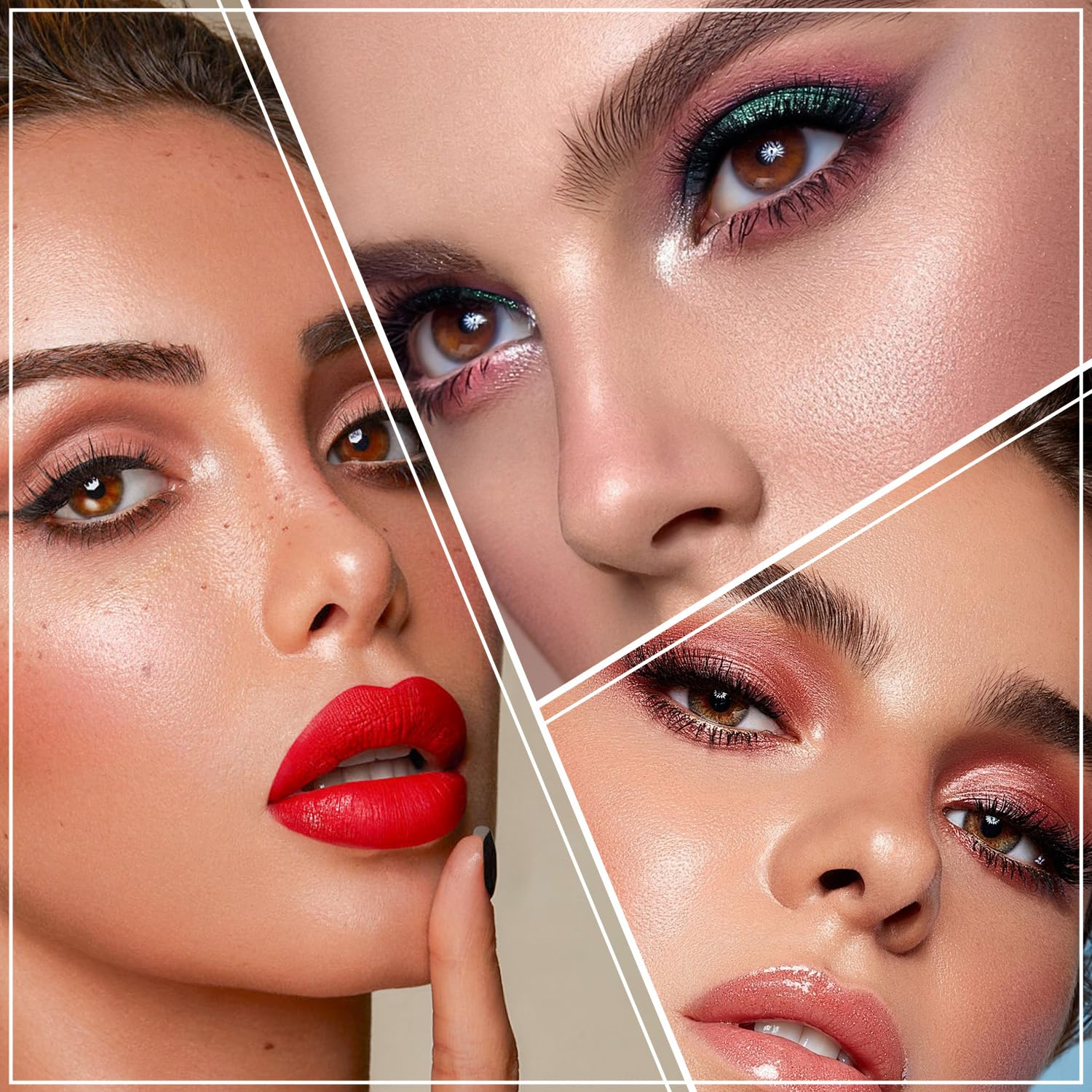 WALWAL Double Eyelid Lift Strips, Invisible Waterproof Eyelid Lifter Strips Stickers with Assisted Fit Fork Bar(480 Pcs, Oval) image number 1