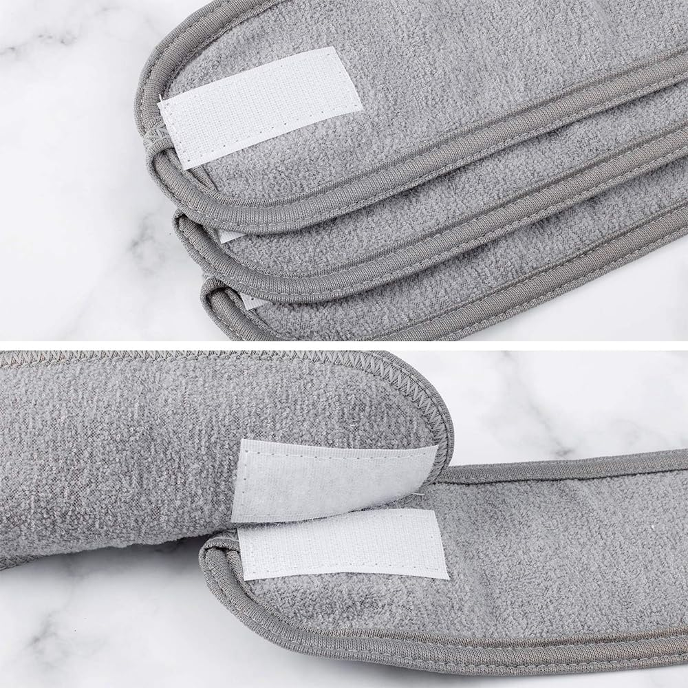 3 Pack Spa Facial Headband Makeup Hair Band Women Skincare Adjustable Headband for Bath, Makeup and Sport (Gray) image number 5