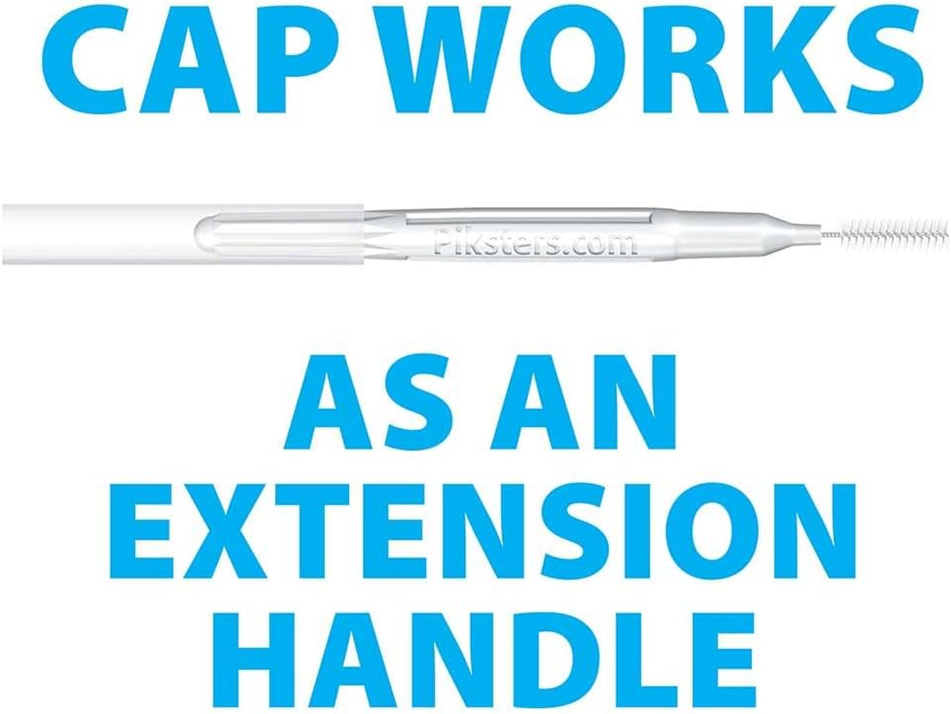 Piksters Interdental Brush - Brushes for Cleaning between Teeth (40 Pack, Size 2 (White)) image number 6