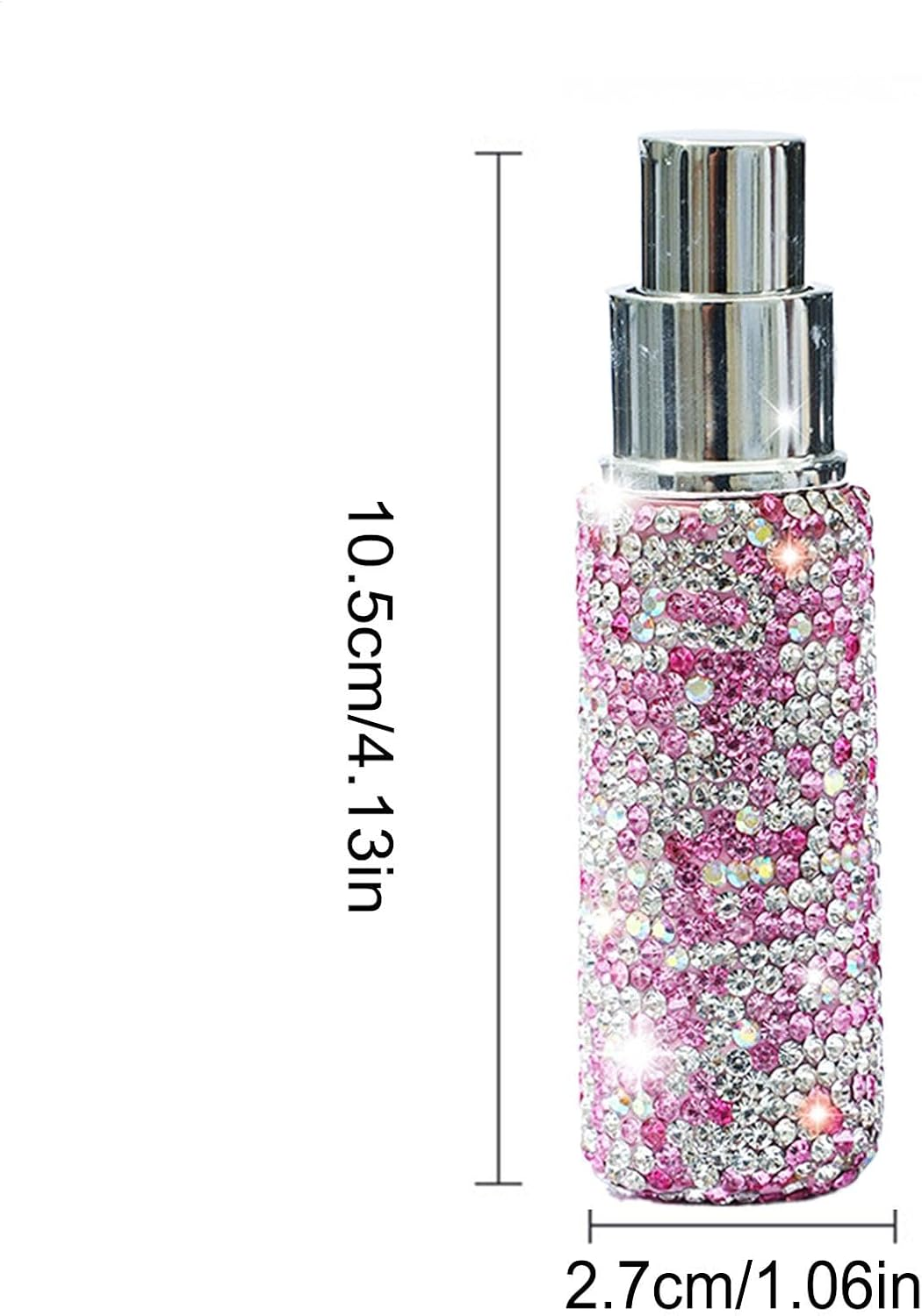 Gvblkq Empty Perfume Spray Bottles, 10Ml Bling Sample Case Glass Atomizer, Refillable Fragrance Oil Sprayer, Small Travel Dispenser for Hair Spray, Well-Made Products image number 1