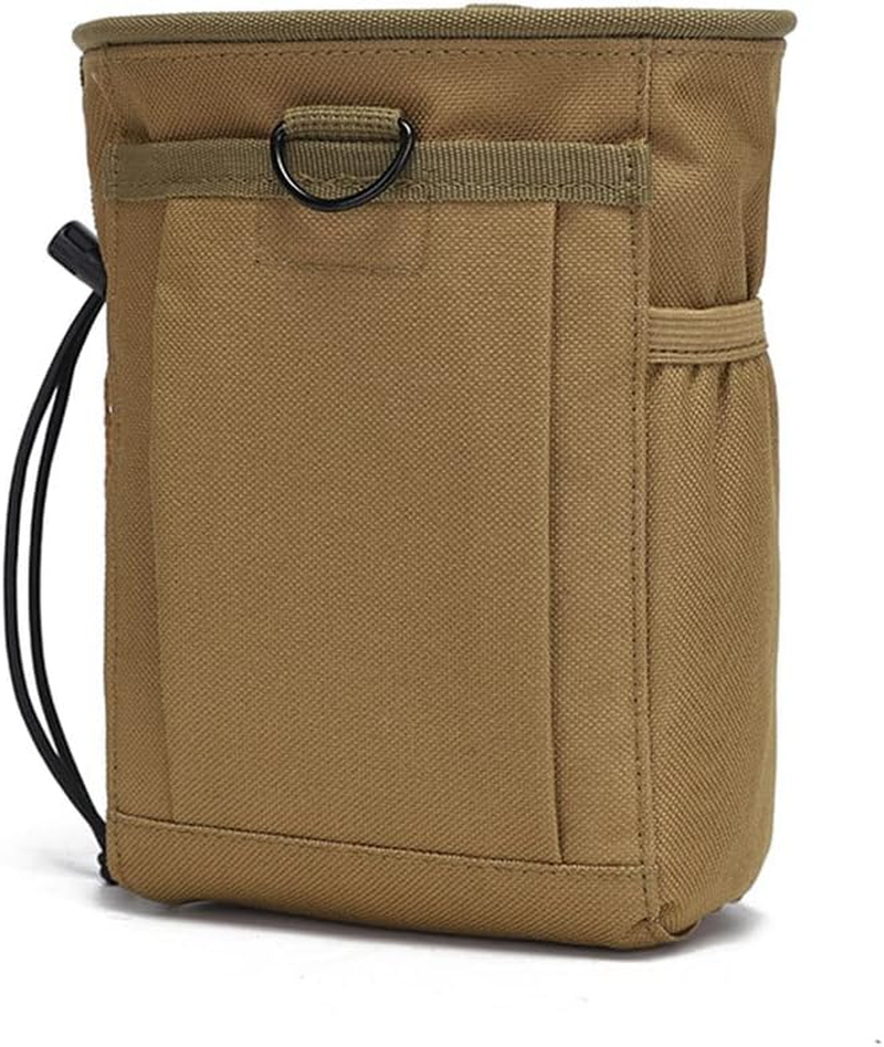 Multi Purpose Utility Tactical Waist Bag Belt Molle Pouch Military Wallet Pack Khaki - Black image number 3