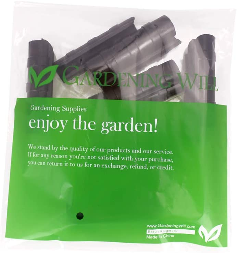 Gardeningwill 20Pcs 25Mm Rod Clip Plant Greenhouse Plastic Film Net Fixed Pipe Clamps #25 Black image number 1