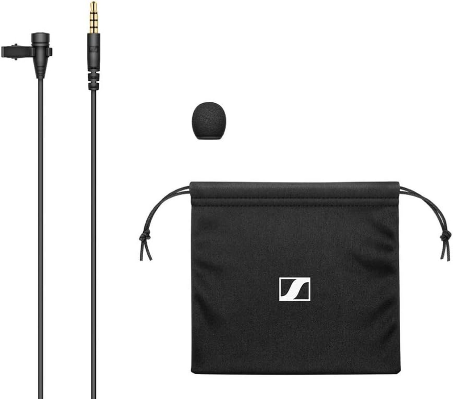 Sennheiser XS Lav, Omnidirectional Clip-On Lavalier Microphone with 3.5Mm TRRS Connector for Mobile & Pcs, 509260, Black image number 3