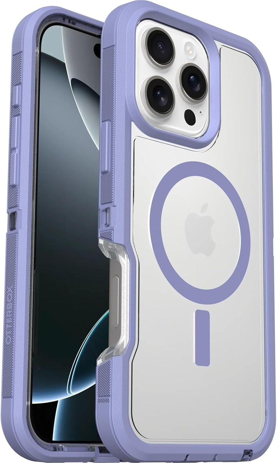 Otterbox Defender XT Clear Iphone 16 Pro Max Case, Lavender Haze - Clear/Purple US Military MIL Standard image number 3