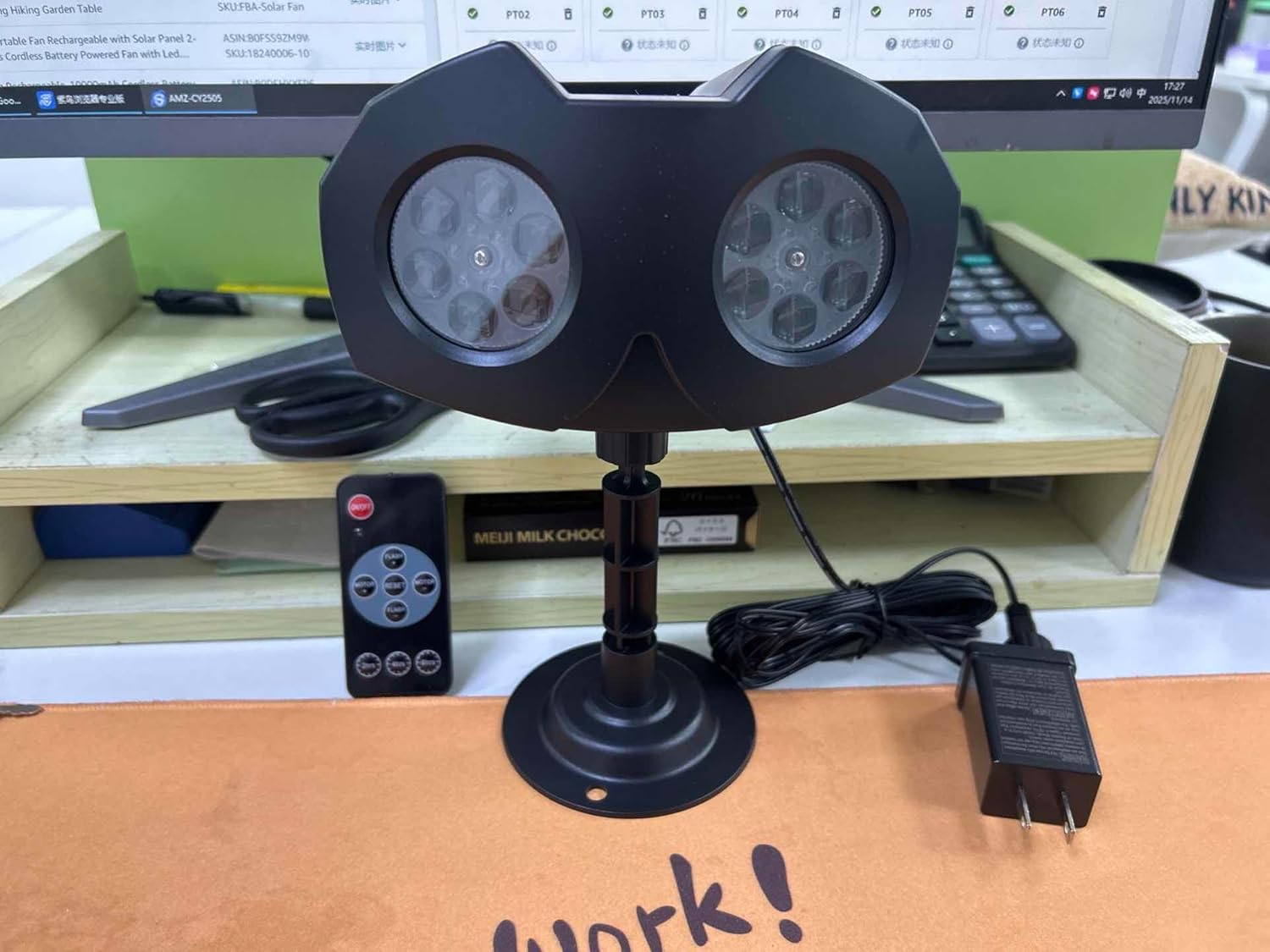 Snowflake Projector Lights LED Dual-Head Christmas Snowflake Light Projector HD Outdoor Indoor Festival Lighting Decoration with Remote, Timer, and 16.4Ft Cord for Xmas, New Year, Winter Party - Snowflake Projector Light image number 2