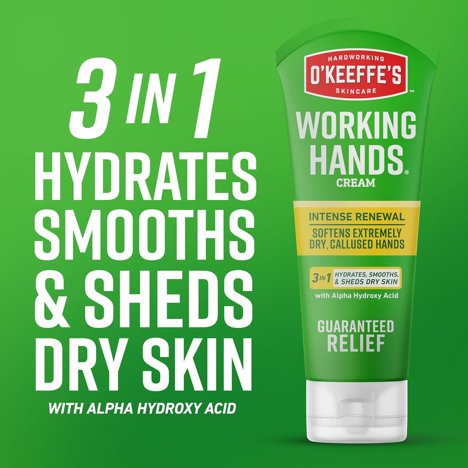O'Keeffe'S Working Hands Intense Renewal Hand Cream, 3 Oz Tube (Pack of 2) - Softens and Smooths Extremely Callused, Dry Hands image number 1