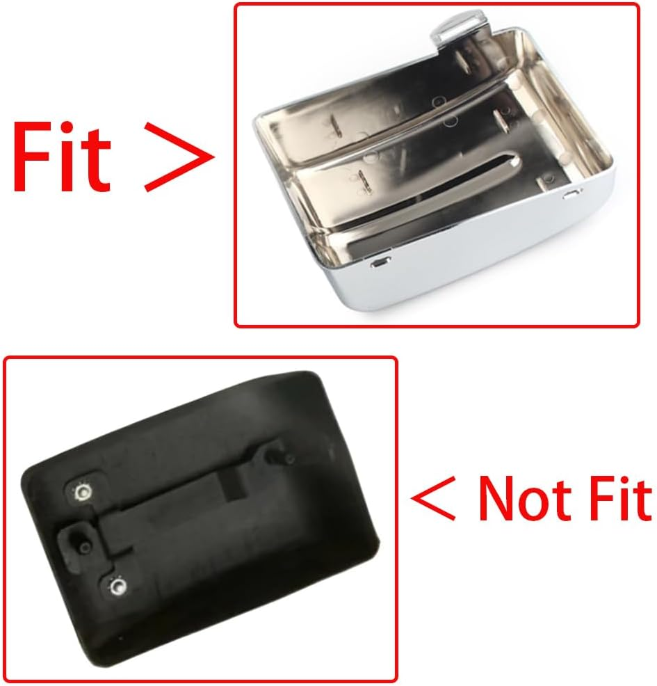 Side Battery Covers Compatible with Harley Dyna Low Rider FXDL, Fat Bob FXDF, Street Bob FXDB, Super Glide FXD, Wide Glide FXDWG, Switchback FLD 2006-2017 Matte Black image number 4