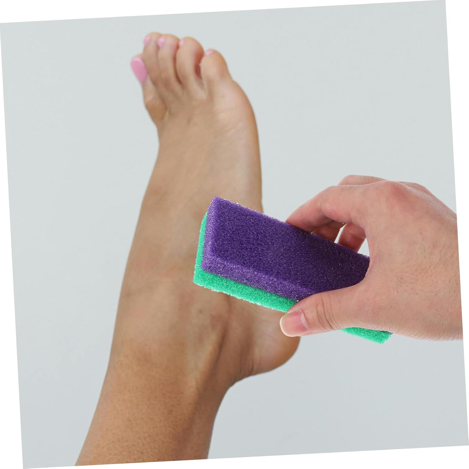 3Pcs Dual-Sided Pumice Stone Callus Remover Dead Skin Tool for Feet and Hands Exfoliating Foot Scrubber Bath Cleaning Stones Assorted Green Yellow Pink Colors image number 1