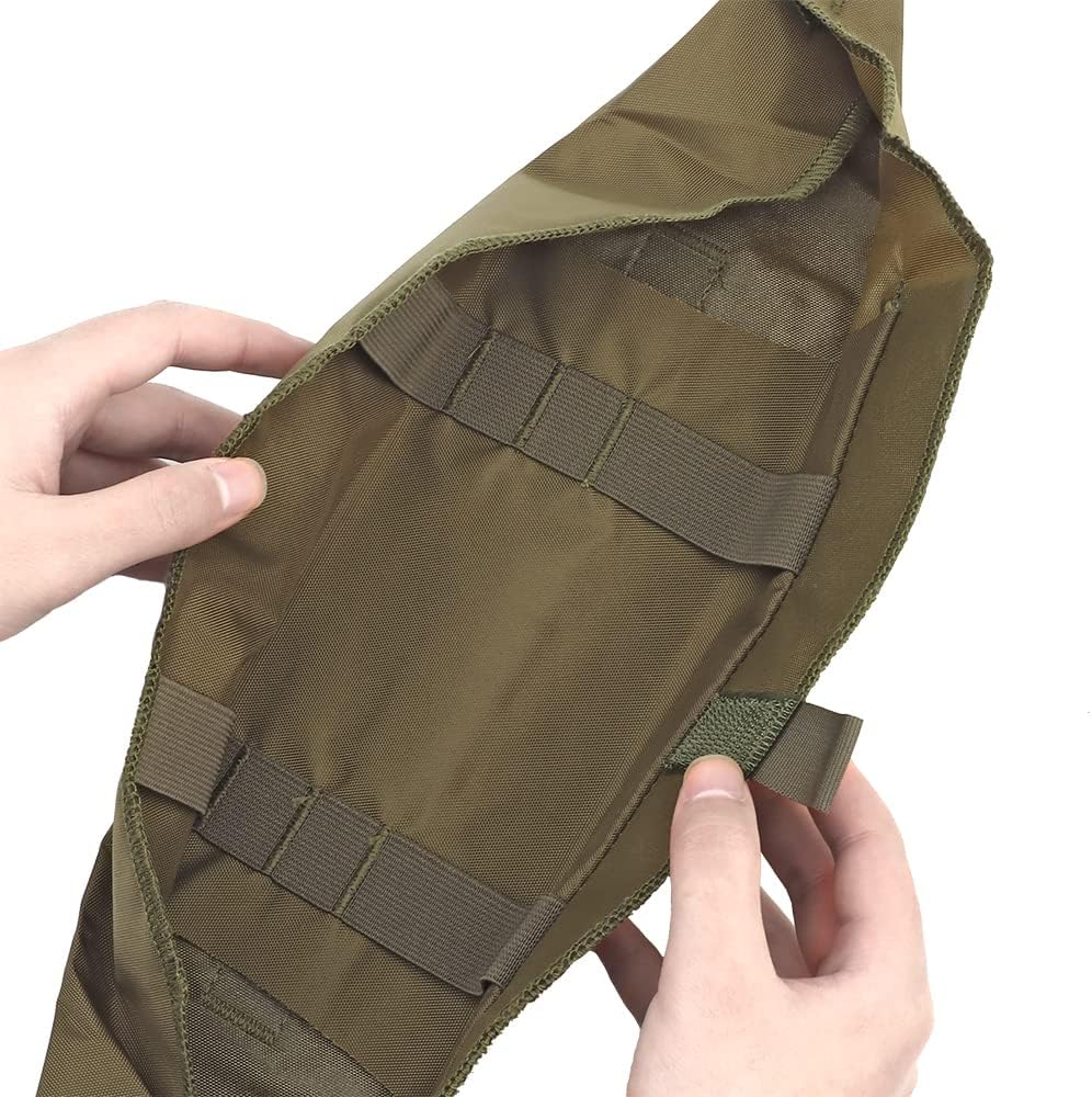 Tactical Roll up Dump Pouch IFAK Nylon Folding Storage Pocket Bag EMT Trauma Pouch Everyday Carry First Aid Pouch - Brown image number 3