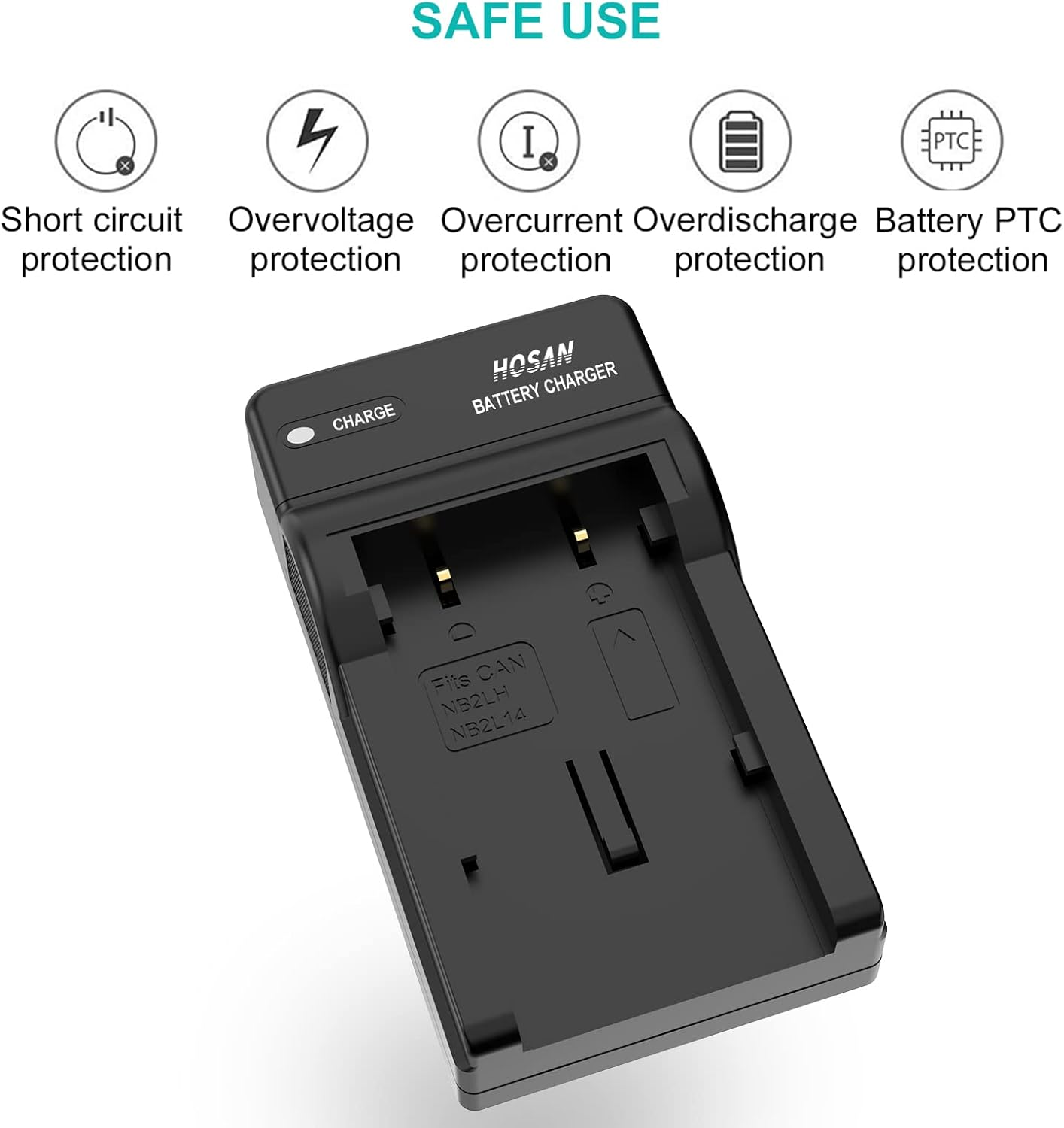 NB-2L NB-2LH Battery (2 Pack) and USB Charger Kit for Canon NB-2L NB-2LH HF R10, HF R11 Powershot G7 G9 S30 S40 S45 S50 S60 S70 S80 EOS 350D 400D HV30 DC300 HG10 IXY DVM3 DV5 DV3 image number 3