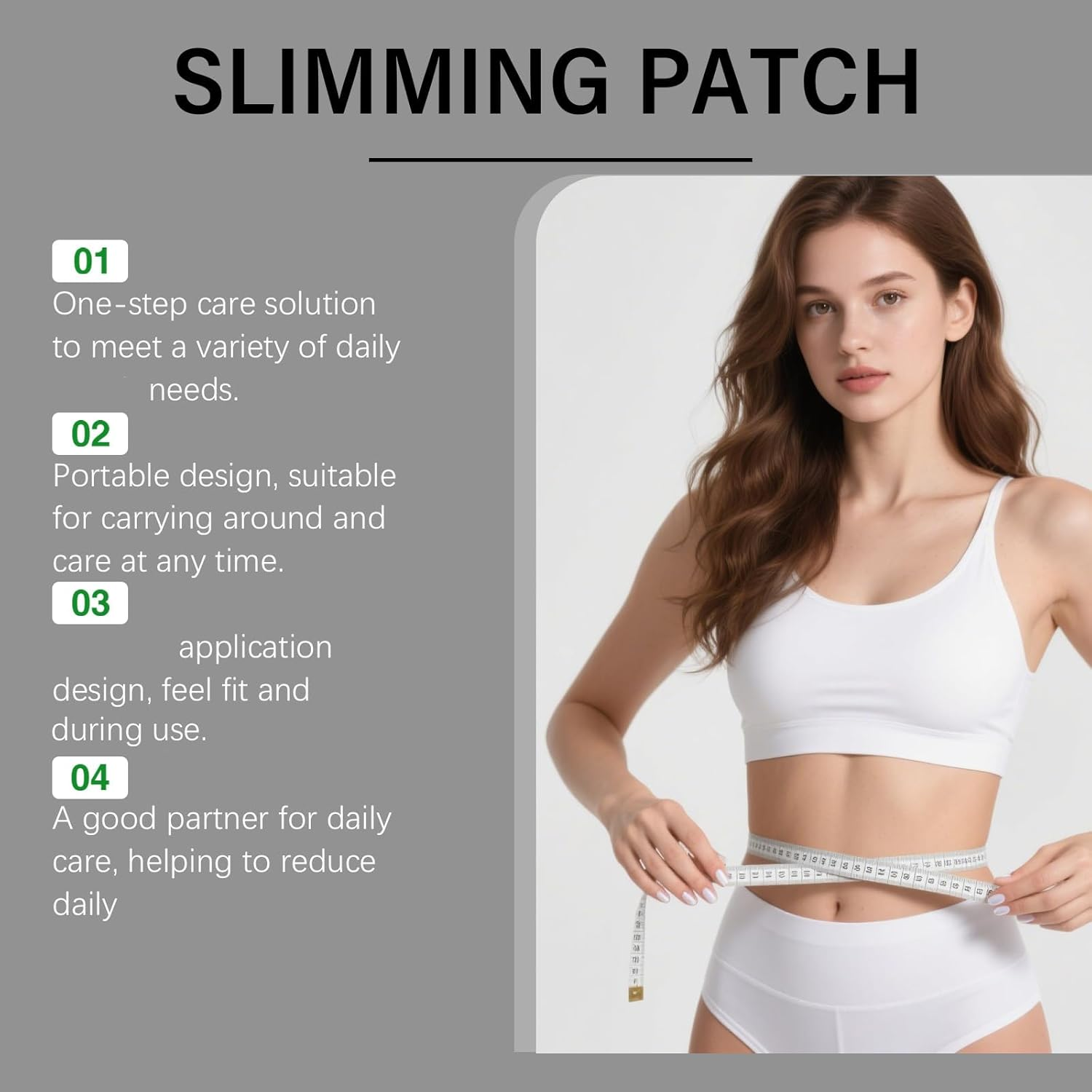 Firming Skin and Body Shaping Care Patch, Body Shaping Patch, Weightless Support Patches, Slimming Breathable Tightening Body, Slimming Patches for Abdomen, Firm & Shaping for Adults Women Men (6Pcs) image number 6