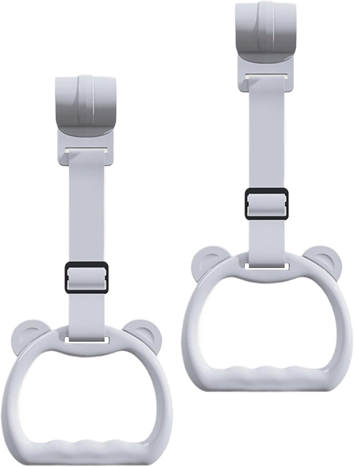 Baby Pull up Rings - Cot Hangable Rings | Training Tool Toy Strap Handle Grip for Walking Practice Exercise Boys Girls Daycare Yard Play