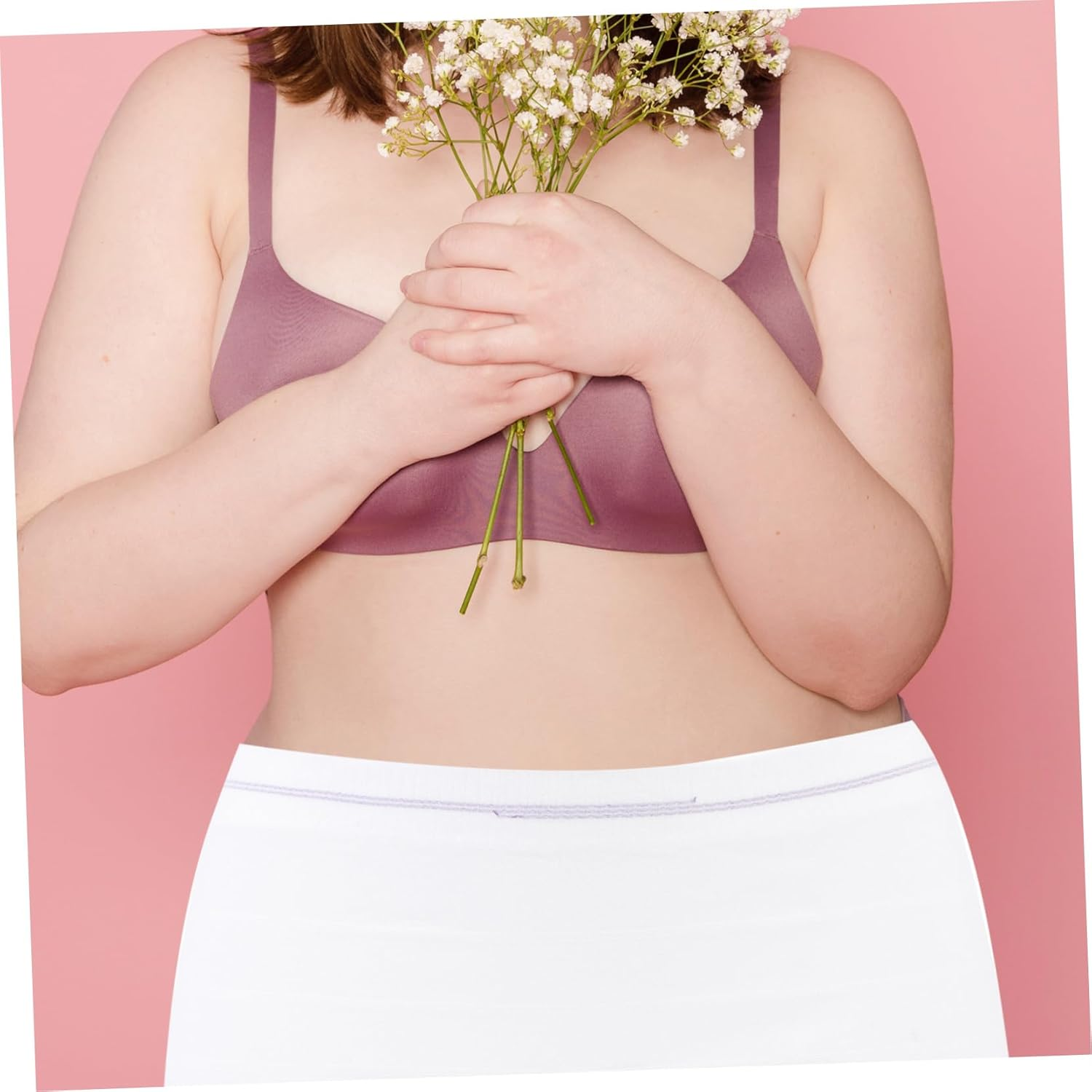 Sosoport Disposable Panties Ladies Flexible Pants Postpartum Underwear Breathable Postpartum Panties Briefs Practical Period Pants Bikini White Polyester image number 3