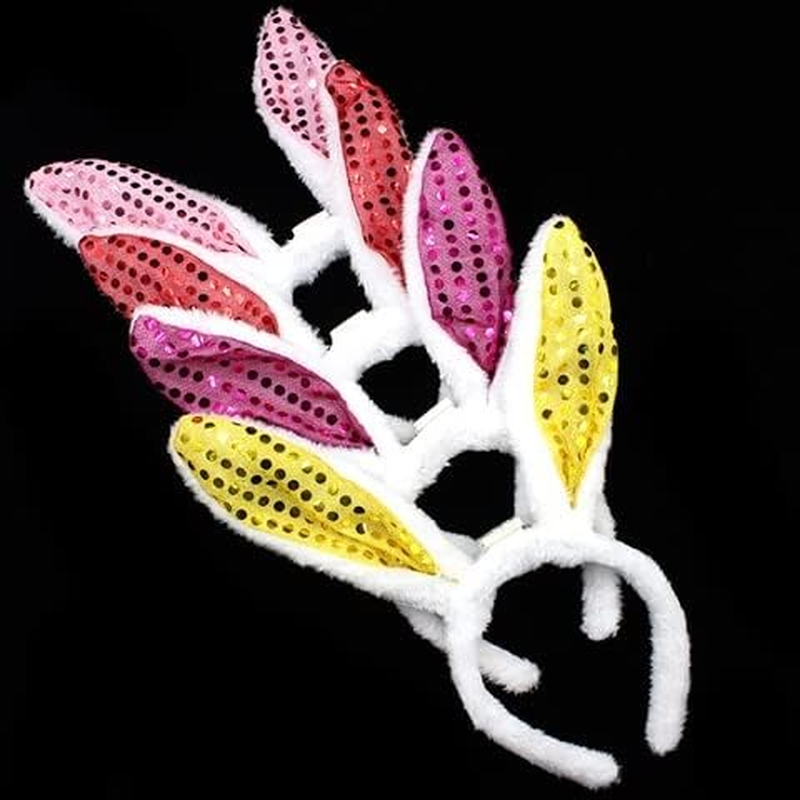 4Pcs Rabbit Ear Headband Easter Party Hair Band Hair Accessories image number 3