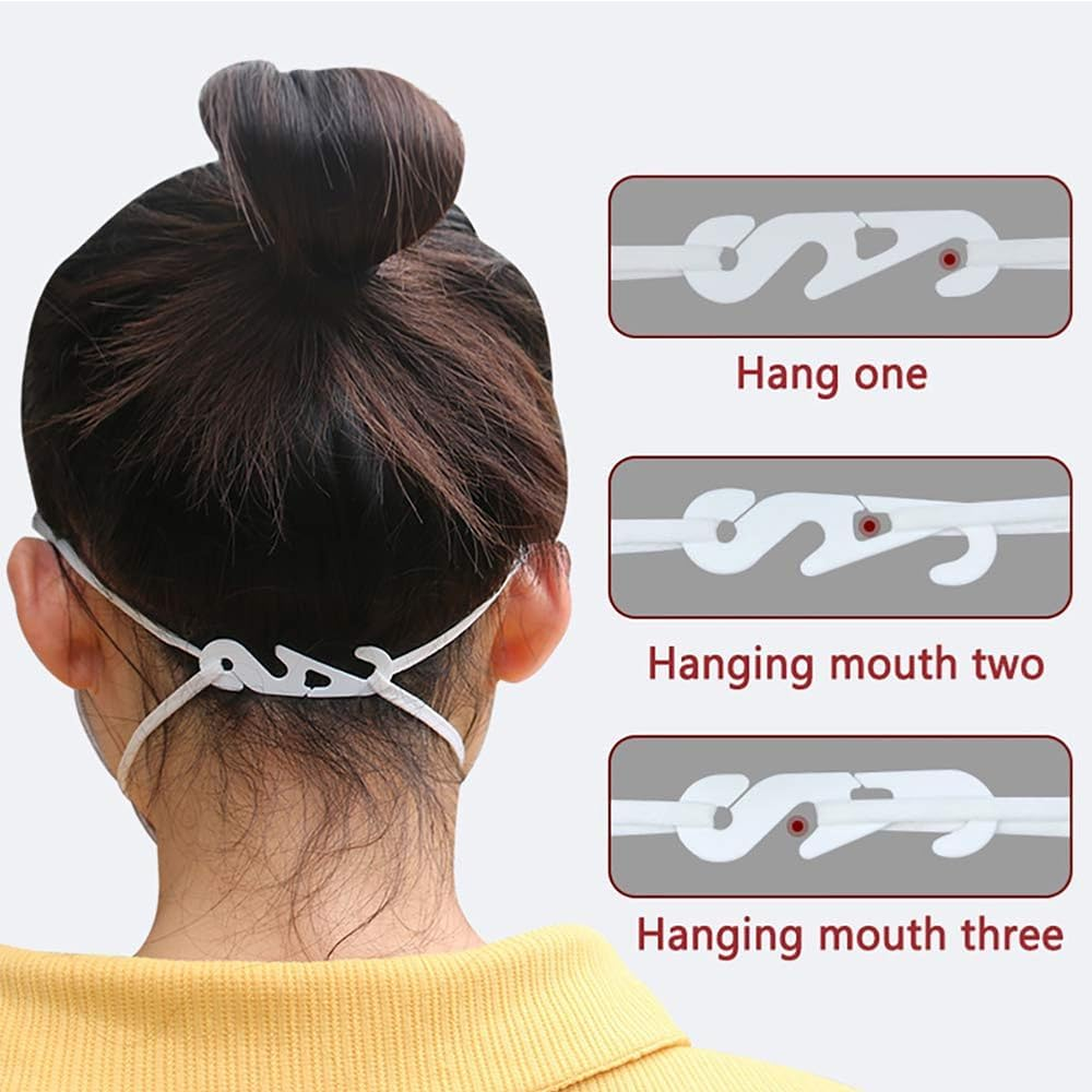 30X Face Mask Adjustable Ear Hook Strap Extension Fixing Clip Ear Buckle AU image number 4