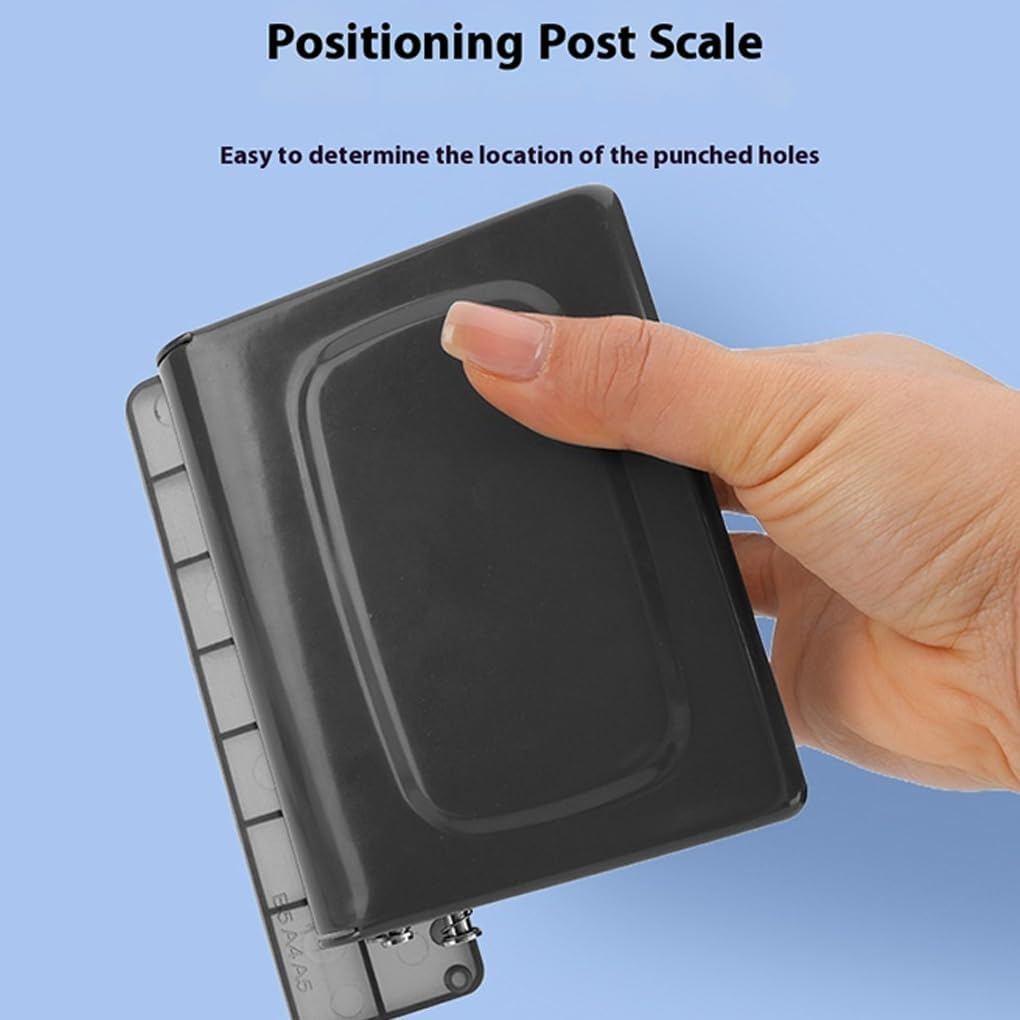 SUIOPPYUW Office Portable Binding Machine Spiral Binder A5/20 Holes A5/20 Holes Punch 8 Sheets Metal Paper Binder Machine, C image number 4