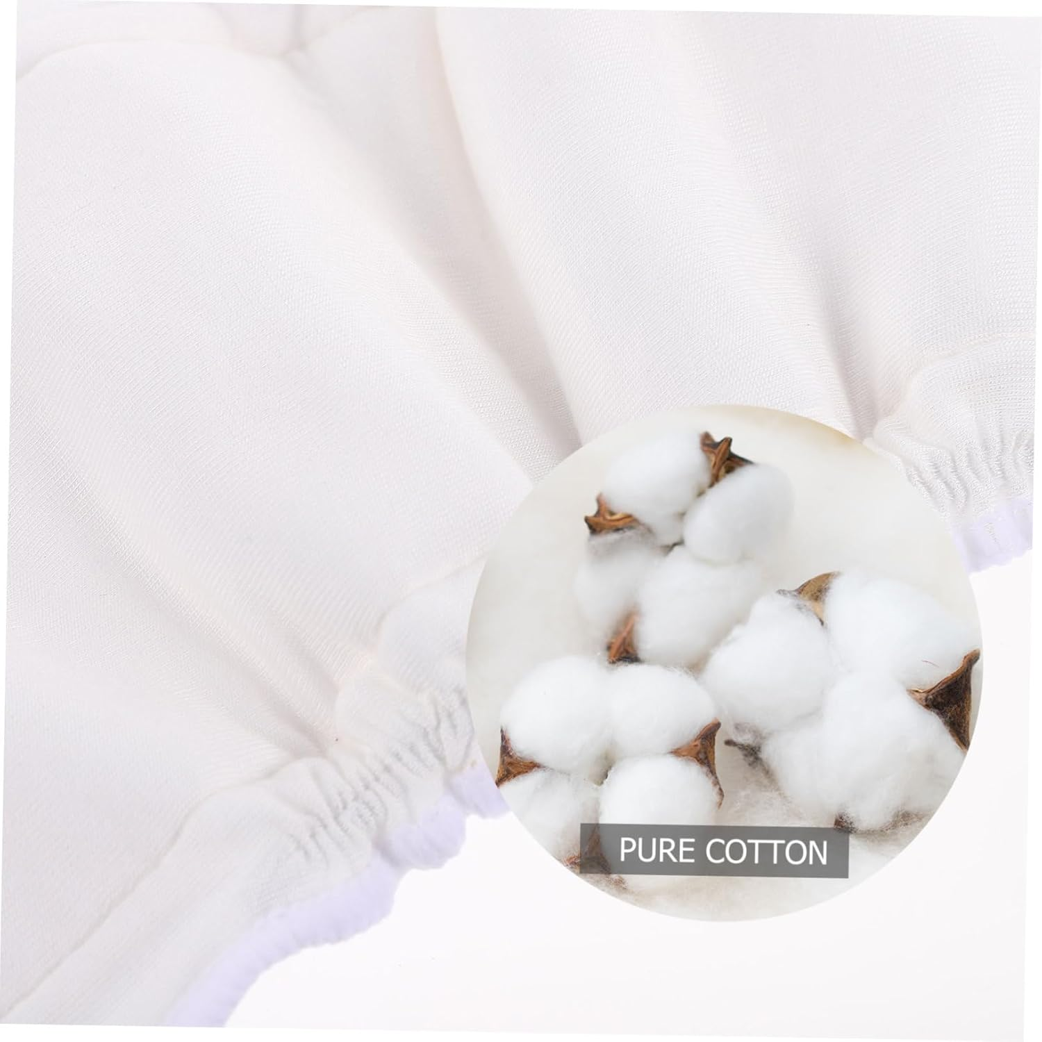 MERRYHAPY 6Pcs Bamboo Fiber Diaper Pad Washable Reusable Absorbent Inserts for Diaper Liners for Cloth Nappies image number 4