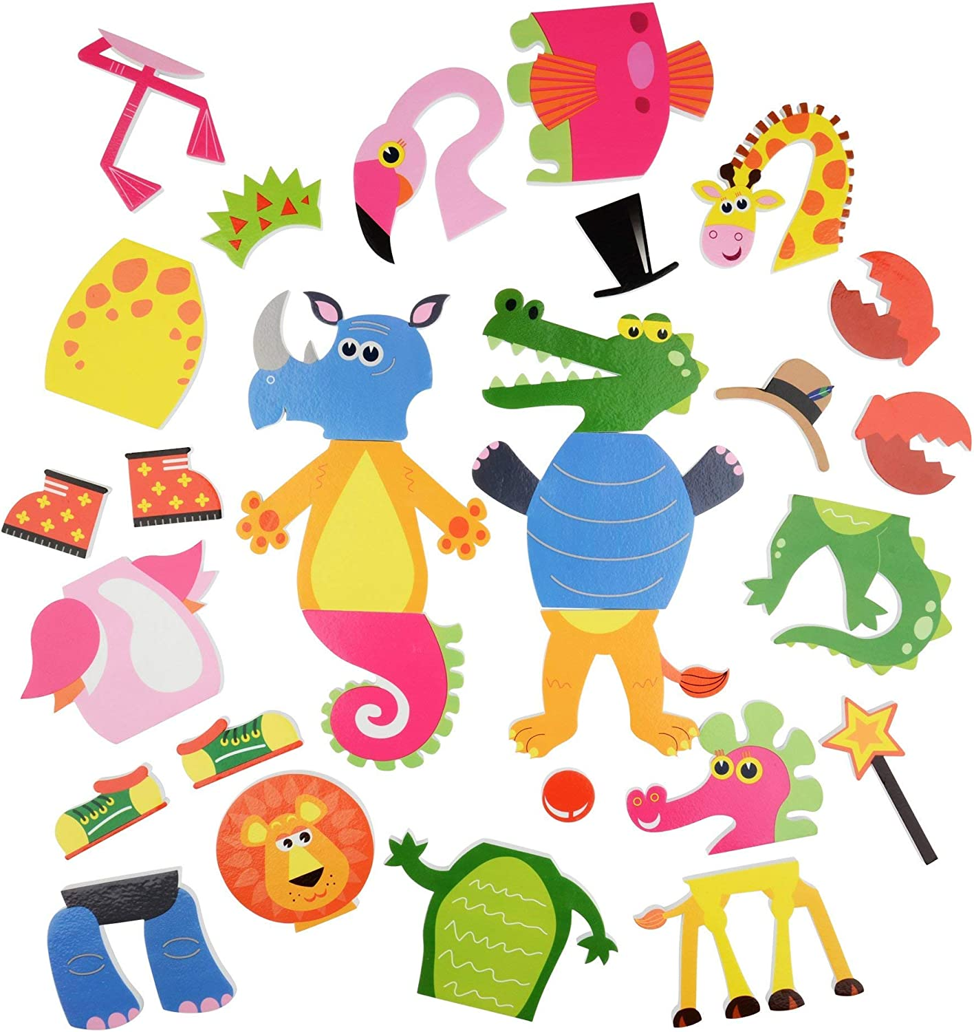Buddy & Barney Bath Time Stickers Toy for Kids (Weird & Wonderful Animals) image number 4