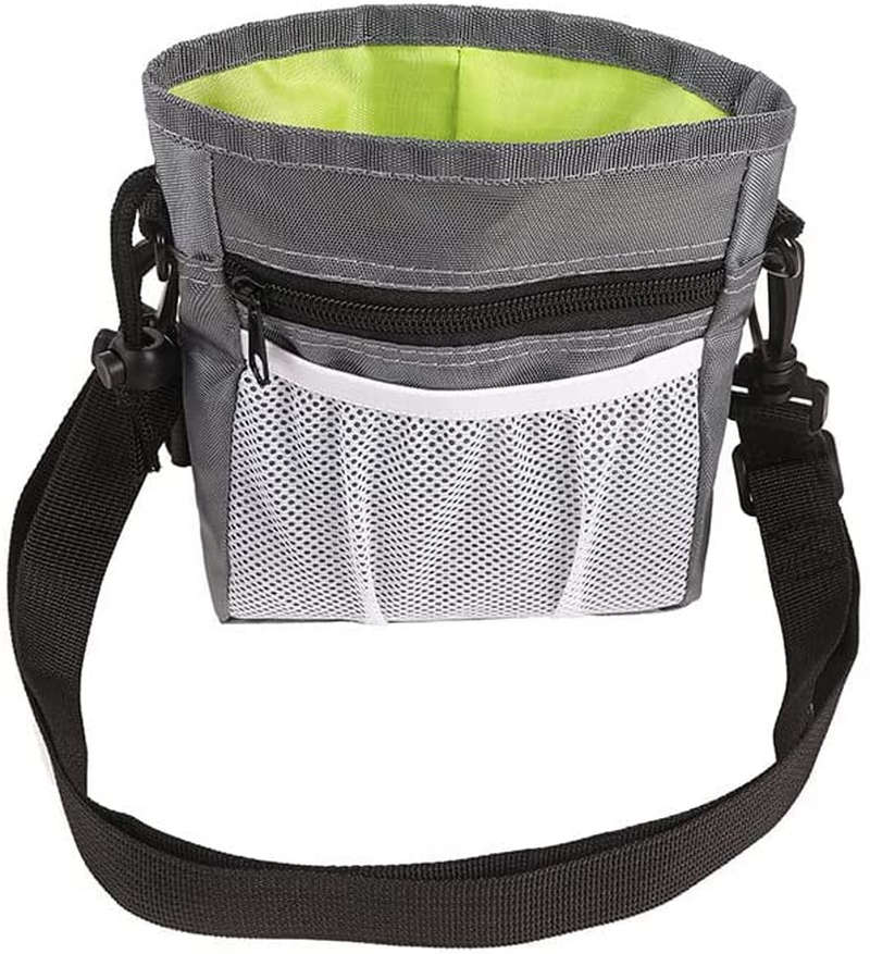 Dog Puppy Outdoor Training Snack Obedience Food Bag Pet Treat Waist Belt Pouch (Grey) image number 1