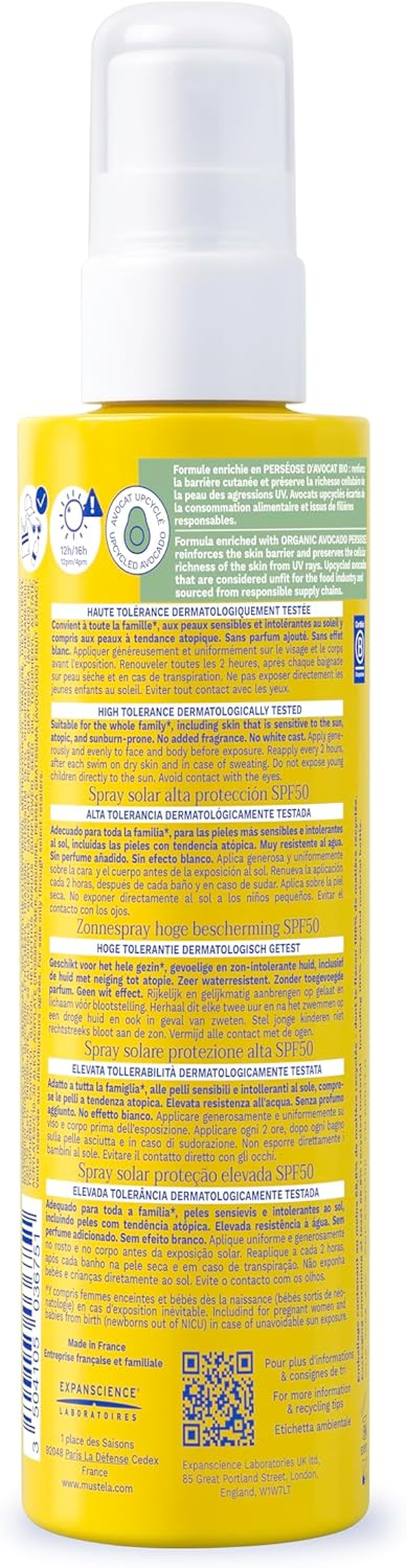 Mustela Sun Spray 200 Ml Blue image number 3