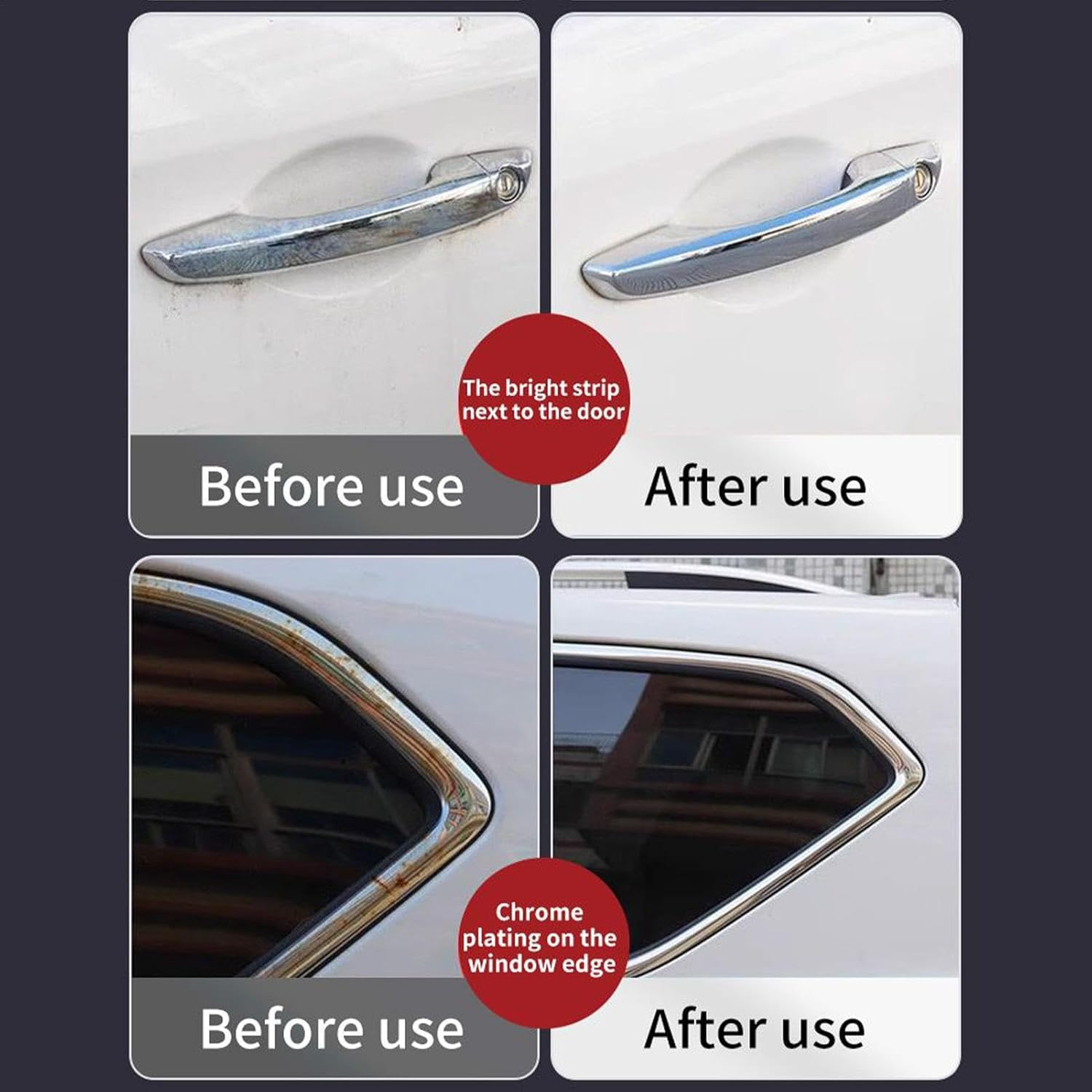 Chrome Polish,Restores Shine & Luster - Chrome and Metal Polish, Used on Wheels, Trim, and Bumpers, for Automotive image number 4