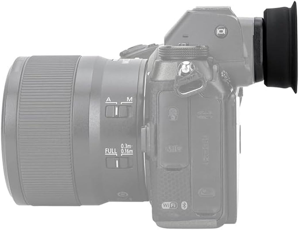Extended round Z6III Z7II Z6II DK-29 Eyecup, Upgraded Soft Silicon Eye Cup Viewfinder Eyepiece Eyeshade Cover Designed for Nikon Z6 III Z7 II Z6 II Z7 Z6 Z5 Camera, Replaces Nikon DK-29 Rubber Eyecup
