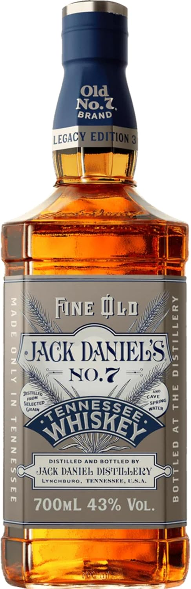 Jack Daniels Tennessee Whiskey Legacy Edition 3 700Ml @ 43% Abv