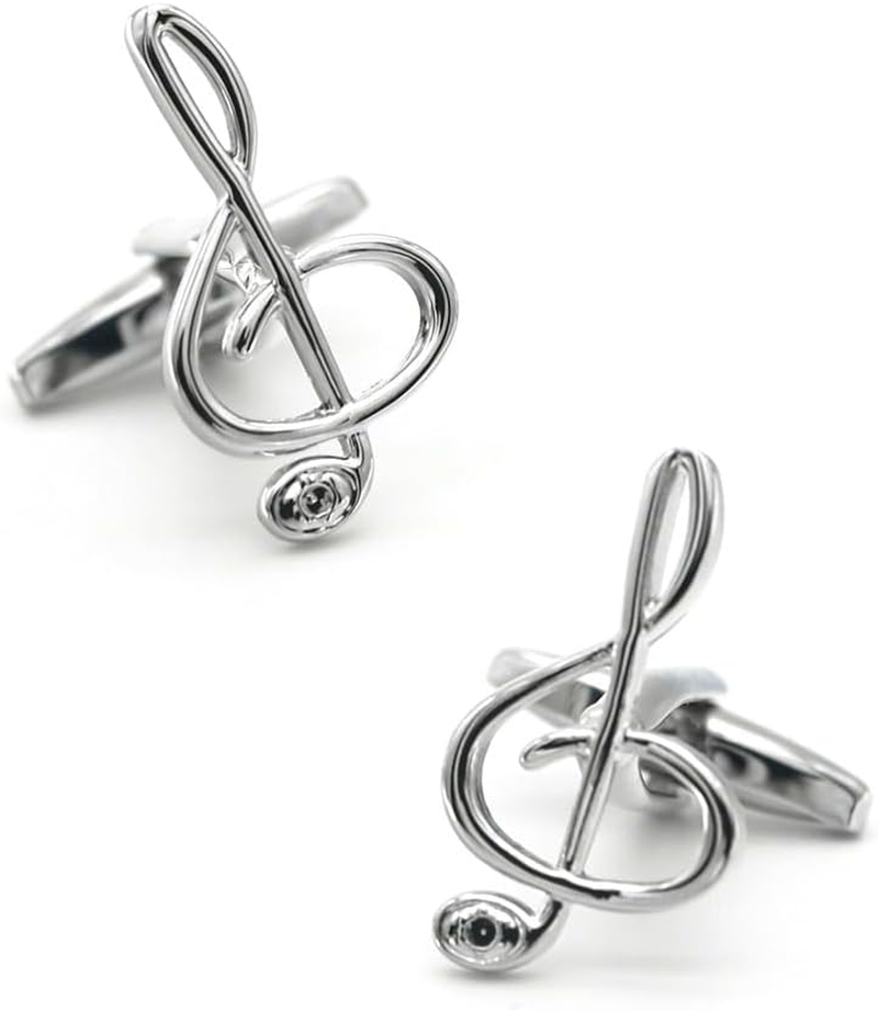 Treble Clef Music Cufflinks with Presentation image number 2