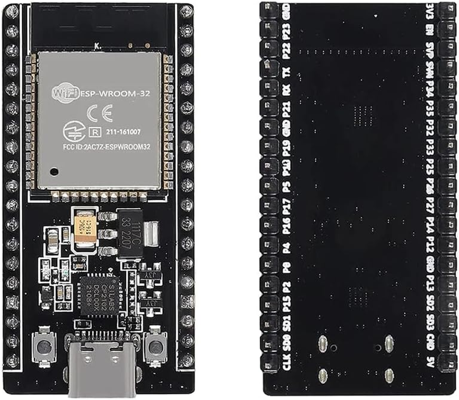 Hiletgo 3Pcs ESP32 ESP-32S ESP-WROOM-32 CP2012 USB C 38 Pin Wifi+Bluetooth Dual Core Type-C Interface Esp32-Devkitc-32 Development Board Module STA/AP/STA+AP image number 1