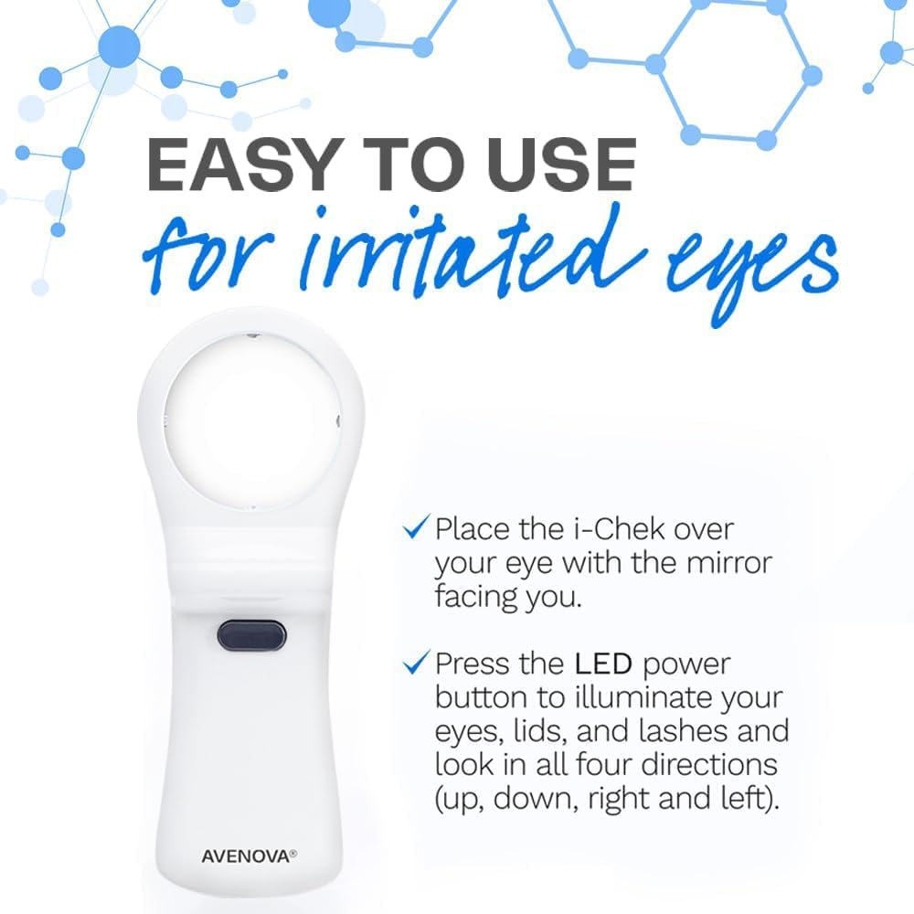Avenova I-Chek Magnifying Mirror - Eyelid & Eyelash Mirror for Monitoring Styes, Dry Eyes, Contact Lenses & Lash Extensions image number 5