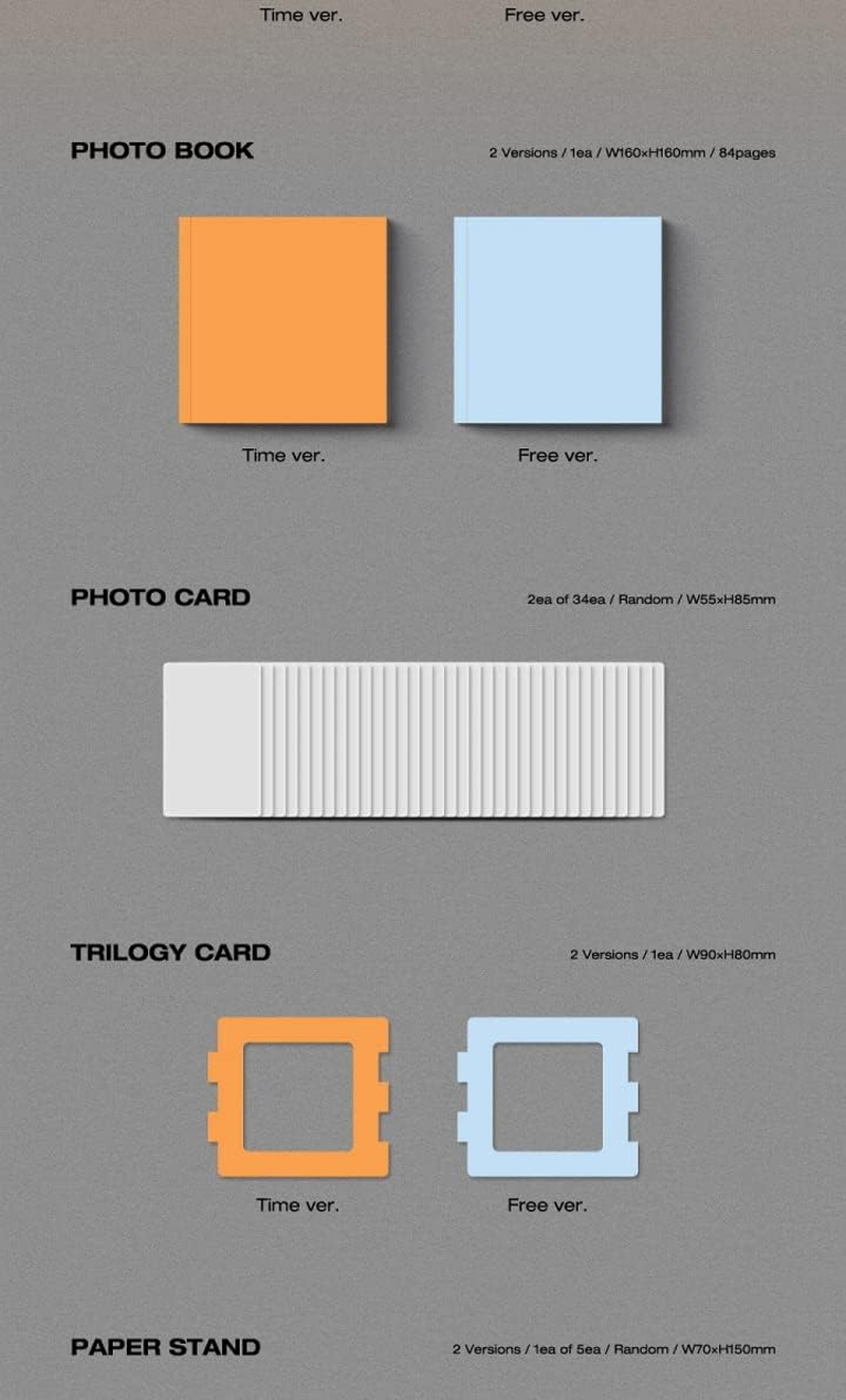 VICTON Choice 8Th Mini Album Time Version Cd+84P Photobook+2P Photocard+1Ea Trilogy Card+1Ea Paper Stand+1P Neon Photo(Time Version) or 1Ea Key Ring(Free Version)+Tracking Sealed image number 6