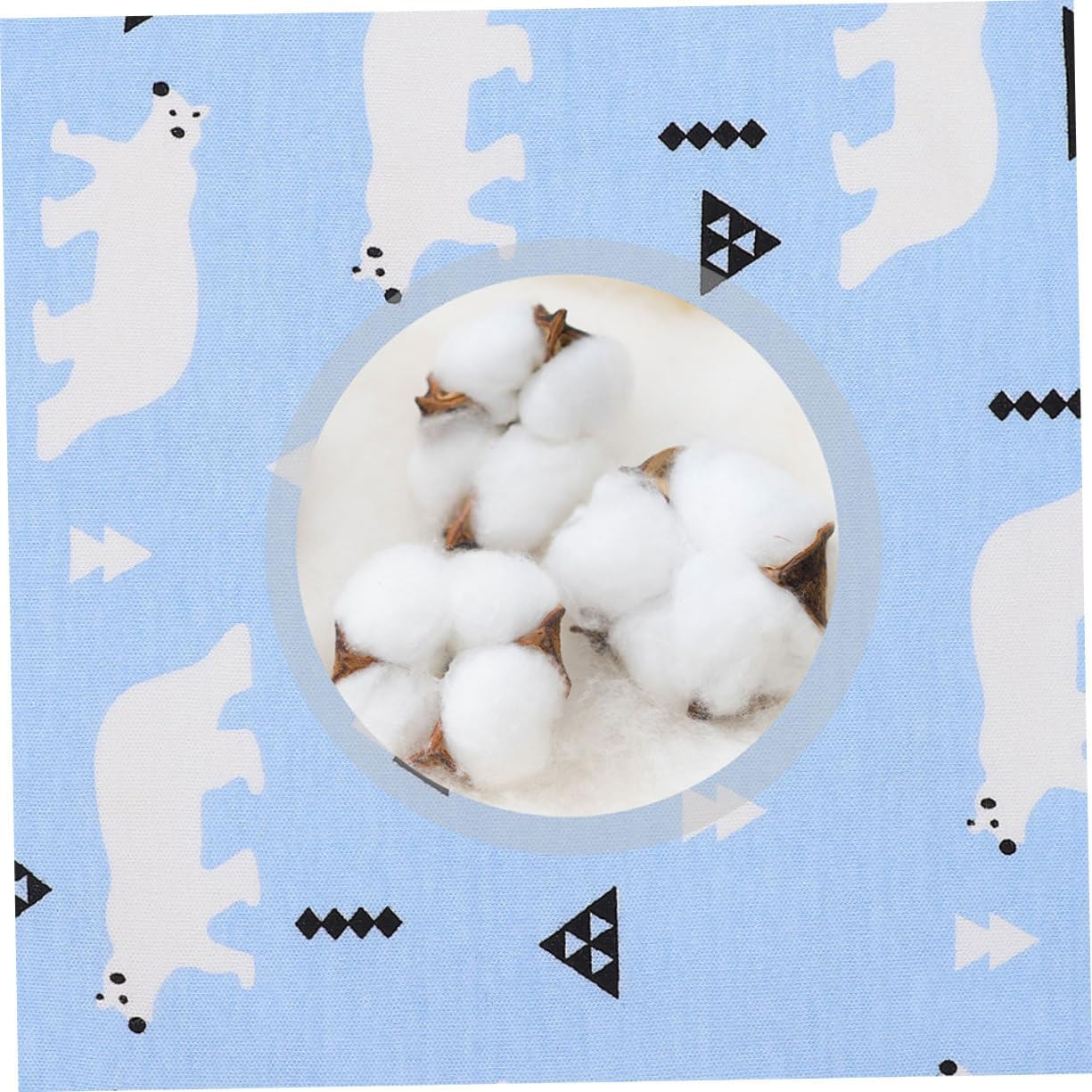 SAFIGLE Newborn Infant Belly Band Cotton Navel Wrap Baby Belly Button Cover Portable Cord Belt for Baby Supplies Autumn Winter 80 Size Arctic Blue image number 5