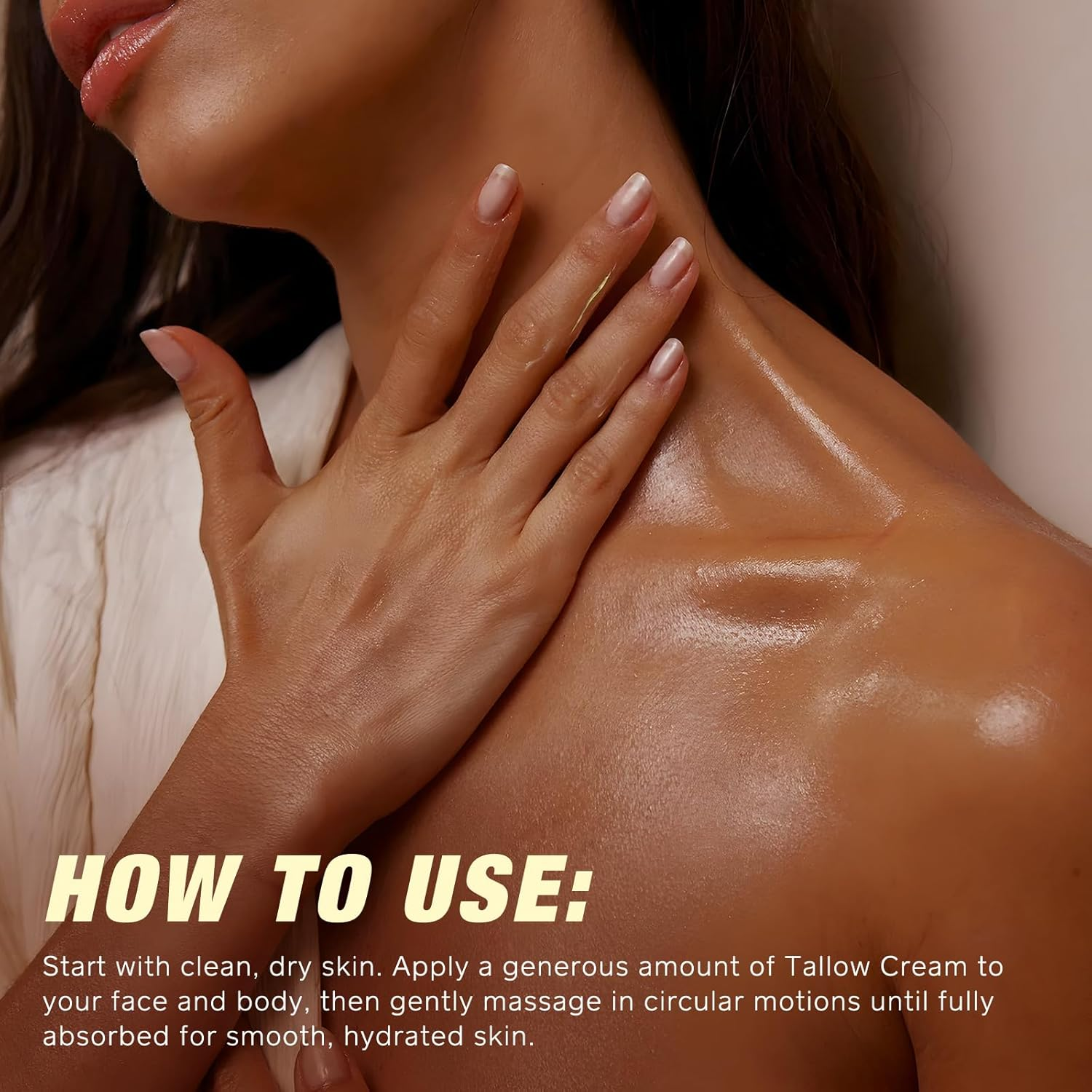 Tallow Skin Balm with Castor Oil & Frankincense | 100% Grass-Fed Tallow Moisturiser for Face & Body | Nourishing & Hydrating Balm for Sensitive Skin | 120G image number 4