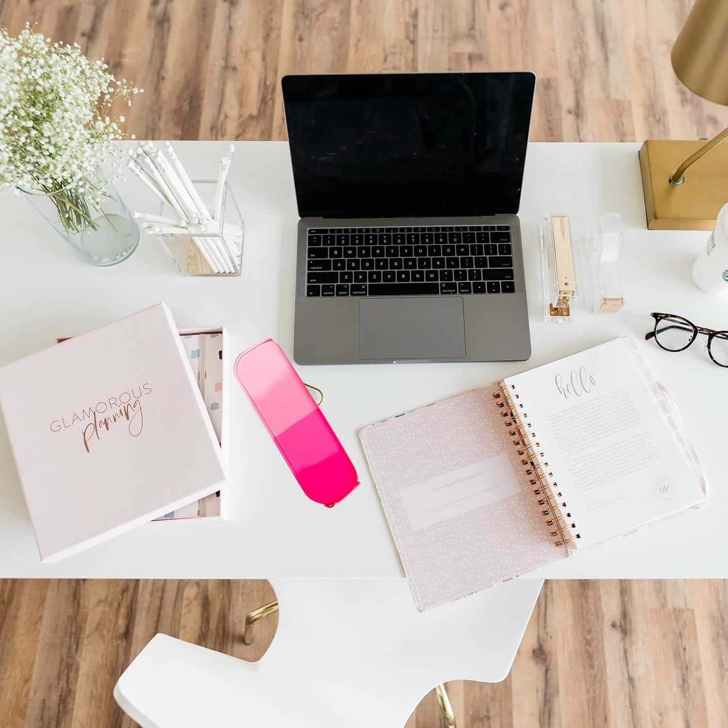 Minimaliving Pencil Case,Colorful Silicone Waterproof Pencil Pouch Aesthetic Lightweight&Portable Pen Bag Stylish Small Office Supplies for Adults,Women and Men(Pink) - Pink image number 4