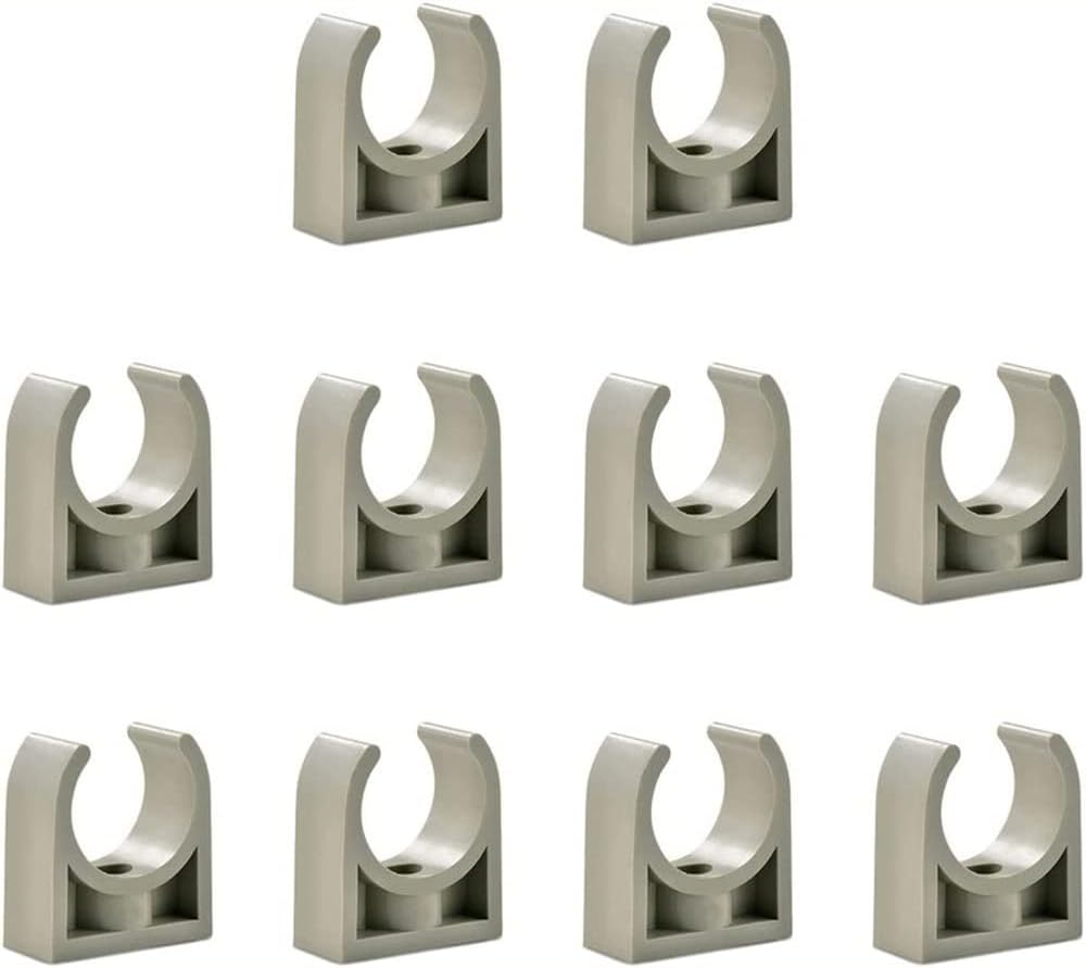 10Pcs 40Mm DN32 PPR U Type Pipe Clamps, Hose Hanger Support Water Pipe Fixed Clips Duct Fittings image number 2