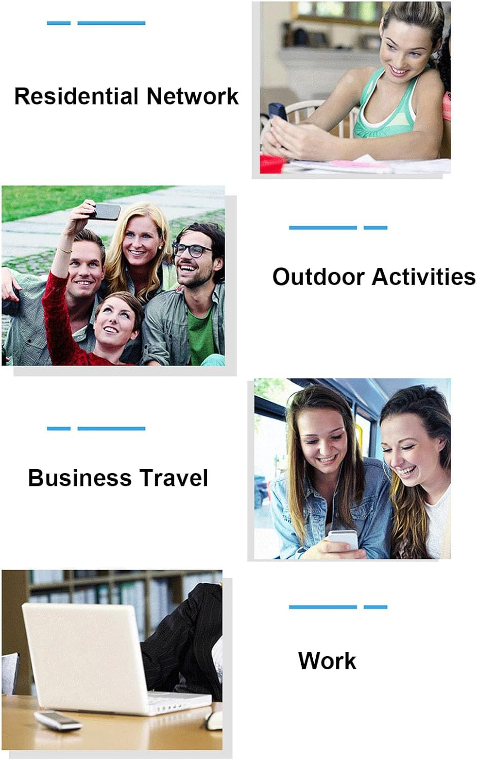 MENDUNER Portable 4G LTE Wifi Mobile Hotspot 150Mbps Easy to Use SIM Card Slot 2100Mah Battery for Travel USA Version Wide Use Lightweight Design