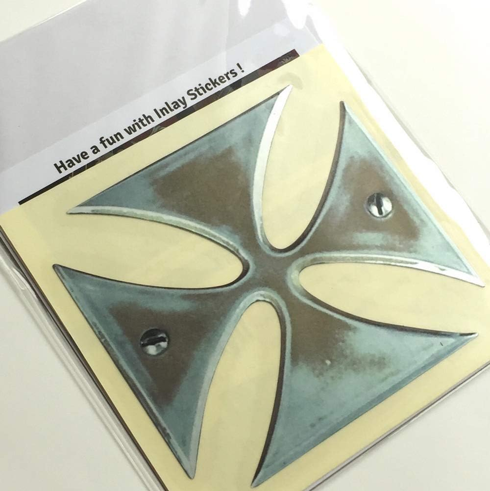 Inlaystickers for Guitars & Bass - James Hetfield (Metallica) Iron Cross, B-139HIC image number 1