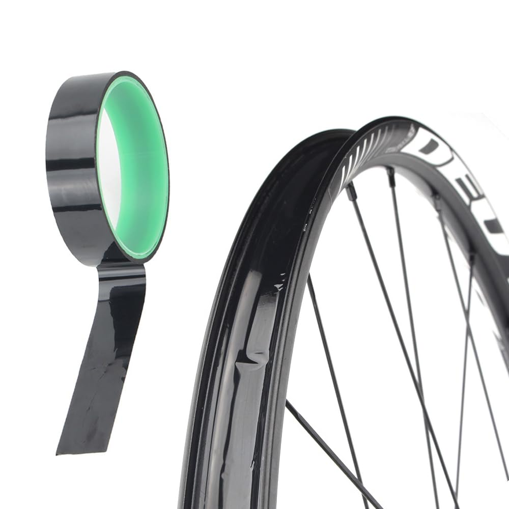 25 Mm Tubeless Rim Tape, PET Adhesive Tape for Bicycle Rims, Tubeless Kit with 10M Roll of Bike Tape for Mtb/Road/Gravel Bikes(Black) image number 4