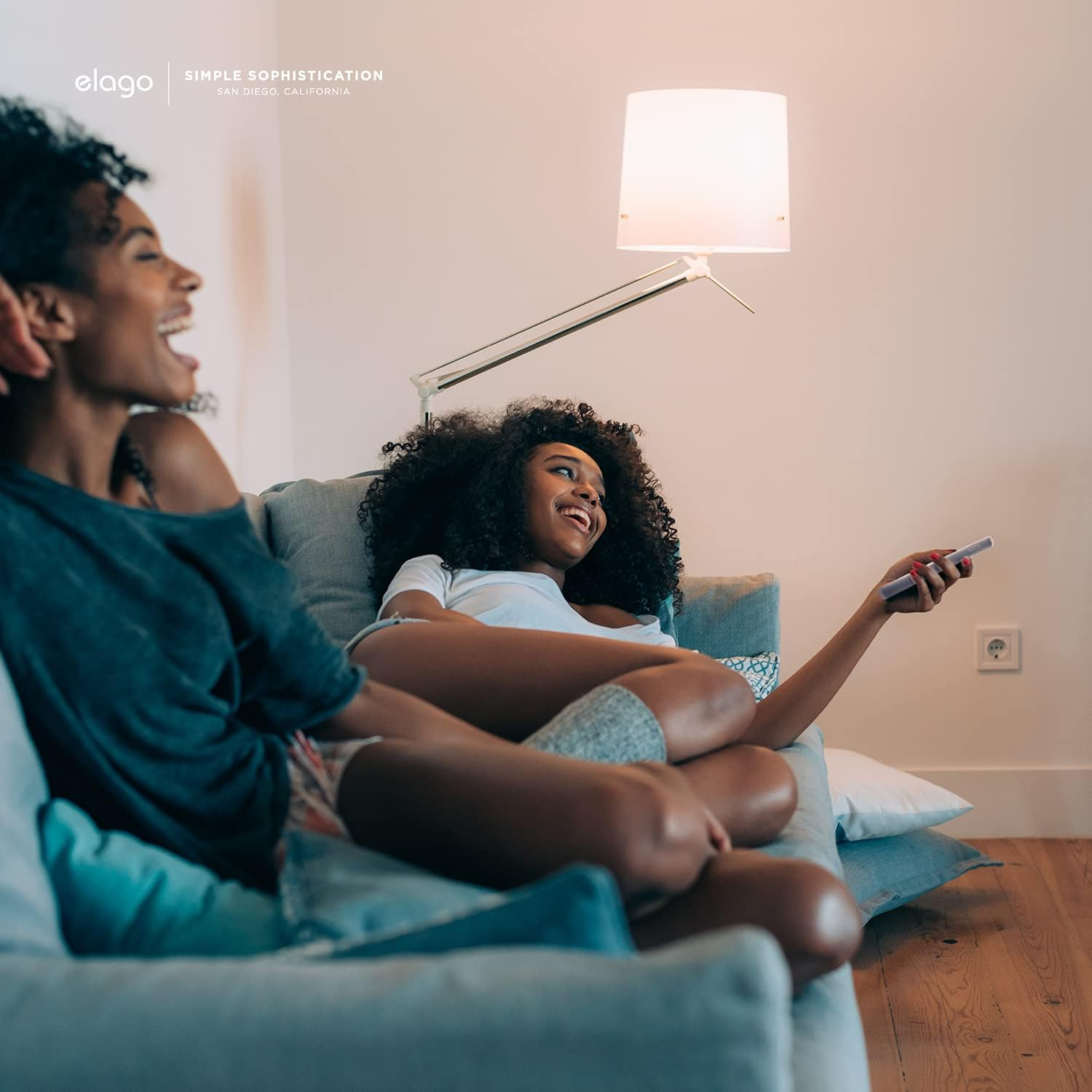 Elago R2 Slim Case Compatible with Apple TV 4K Siri Remote 3Rd Generation (2022) and 2Nd Generation (2021) - Slim Design, Light Weight, Scratch-Free Silicone, Shock Absorption (Nightglow Blue)