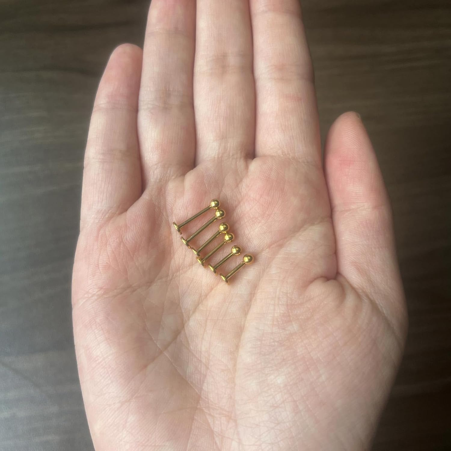 Newkeepsr 16G Internally Threaded F136 Implant Grade Titanium Labret Monroe Lip Tragus Helix Earrings Studs image number 5