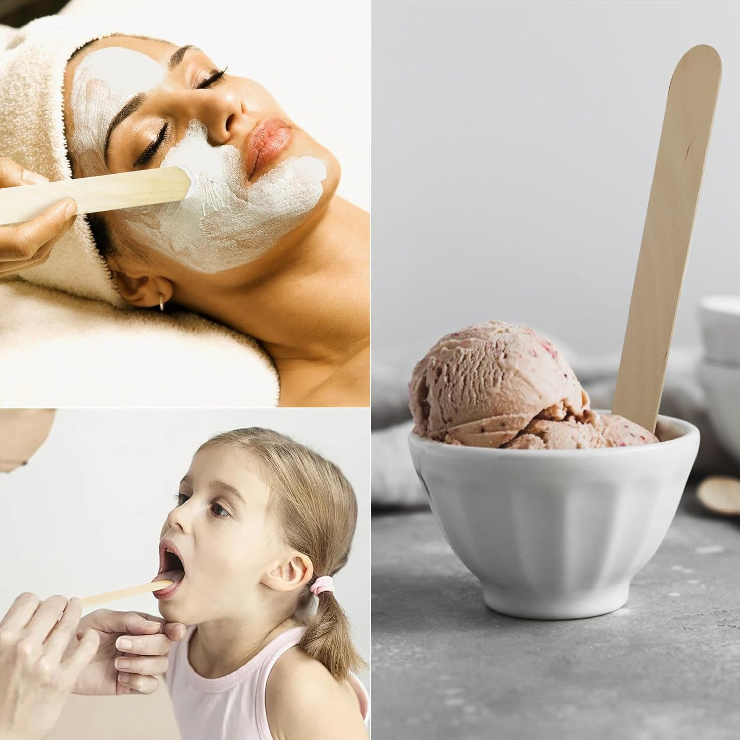 8&rdquo;100Pcs KTOJOY Jumbo Wooden Craft Sticks Wooden Popsicle Craft Sticks Stick Treat Sticks Ice Pop Sticks for DIY Crafts，Home Art Projects, Classroom Art Supplies