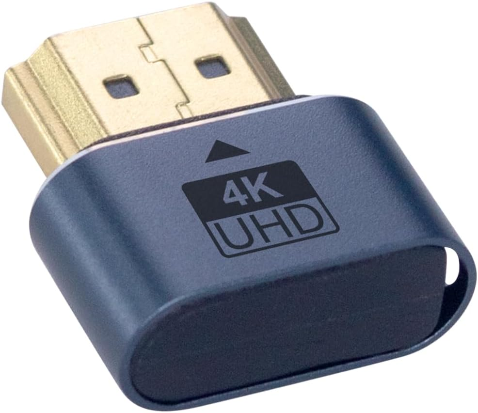 Duttek HDMI Dummy Plug 4K, Virtual Monitor Display Emulator, Headless Display Adapter with Perforated Design,Supports up to 4K@60Hz,1080@120Hz 1 Pack image number 4